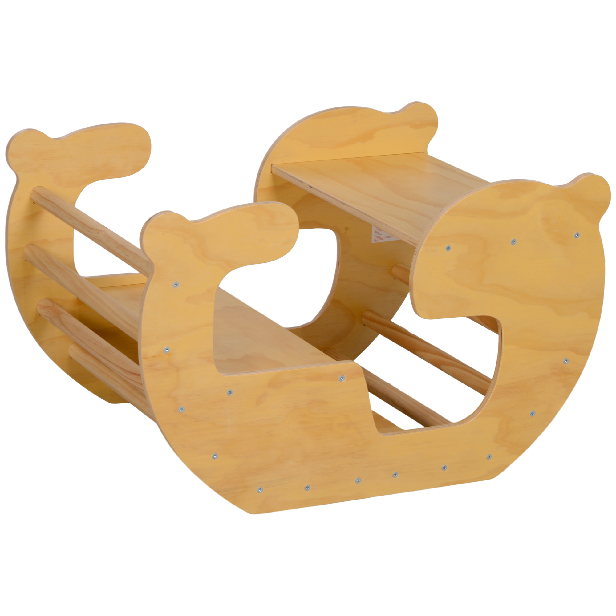 Kletterbogen Für Kinder Von 18–48 Monaten, 2-in-1-spieltisch, Max. Belastung 50 Kg, Naturholz
