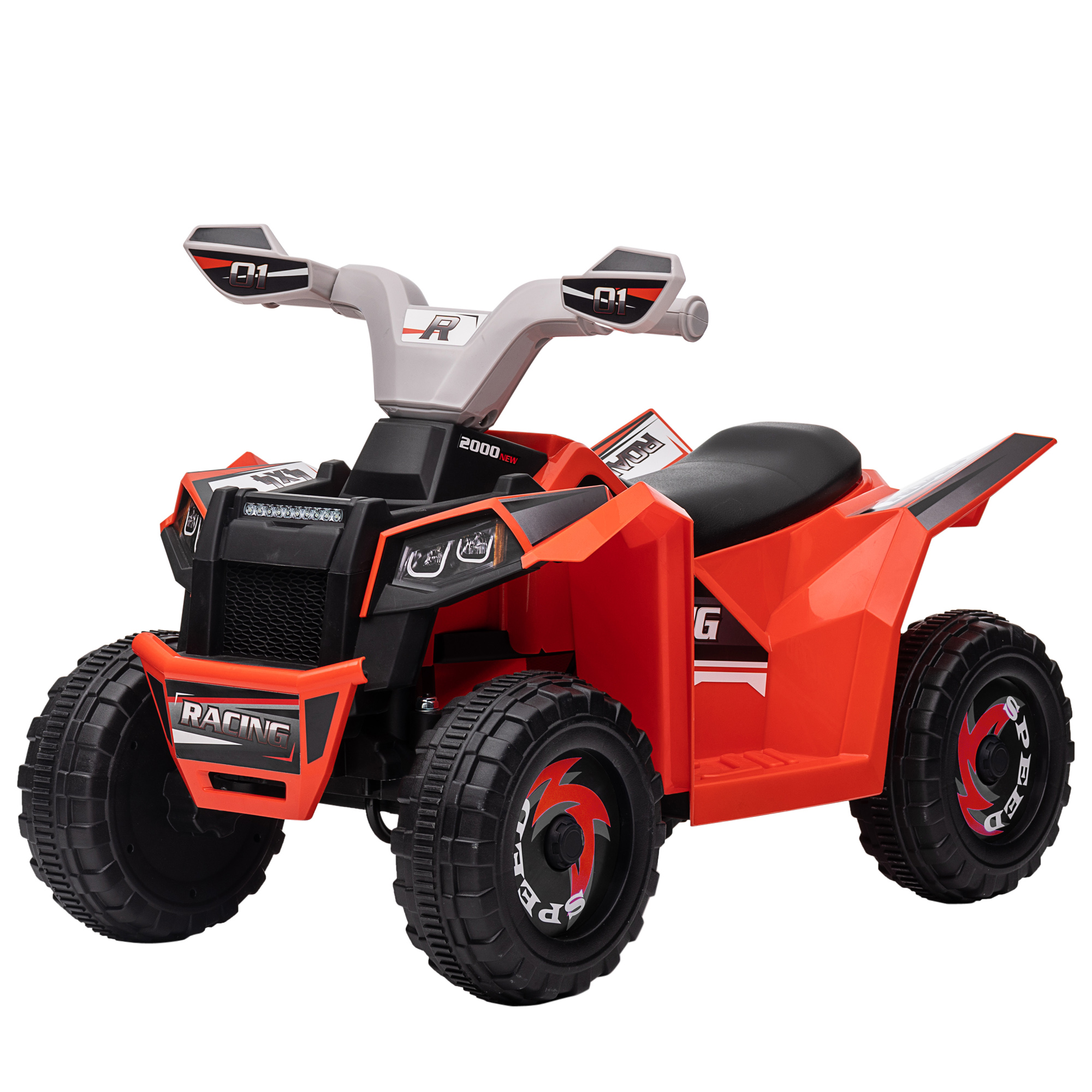 Kinderquad, 6-v-batterie, Vorwärts-/rückwärtsgang, 70 X 41,5 X 48,5 Cm, Rot
