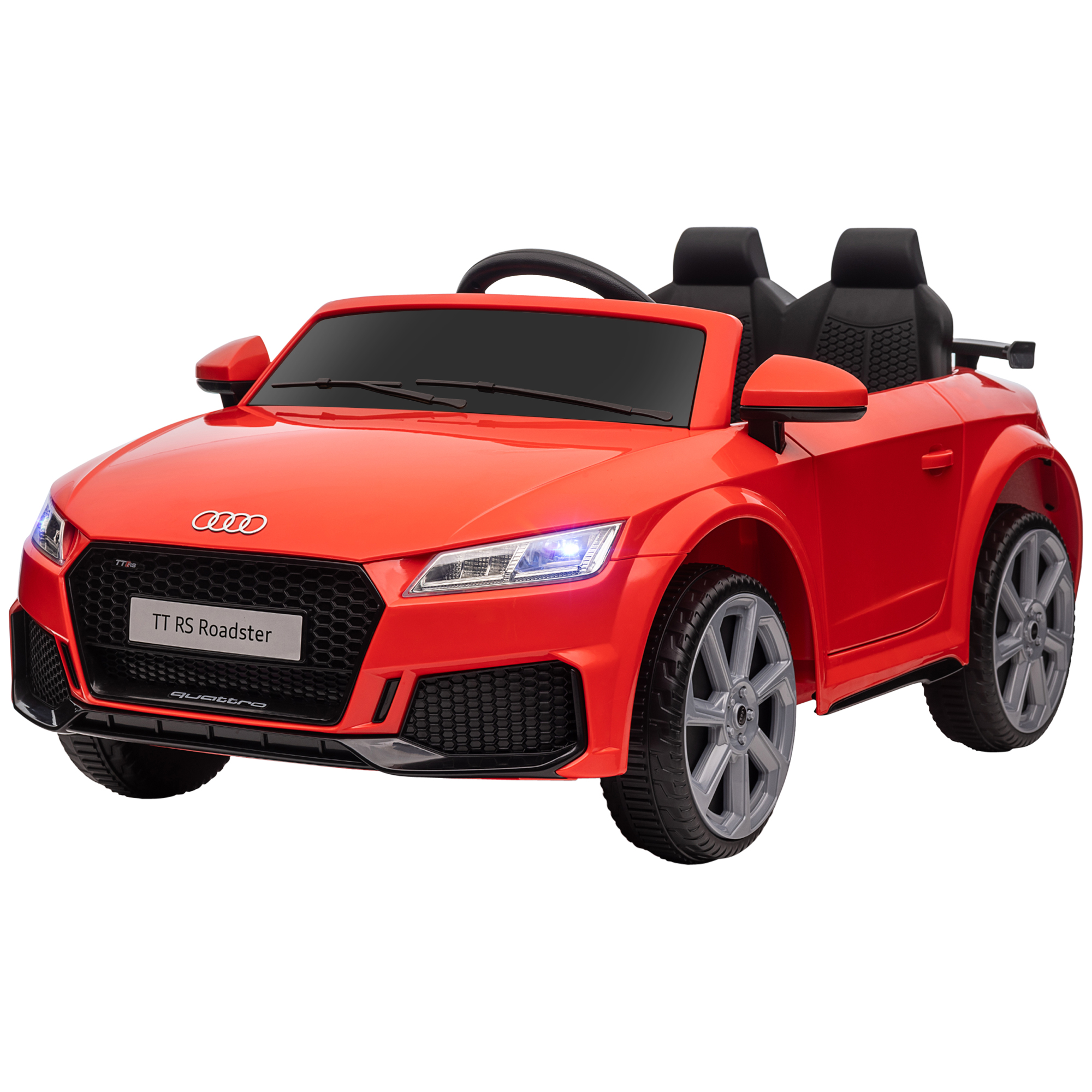 Elektrisches Kinderauto Für Kinder Von 3–5 Jahren, Offiziell Lizenzierter Audi Tt Mit Fernbedienung Und Led-scheinwerfern, 102 X 60 X 44 Cm, Rot