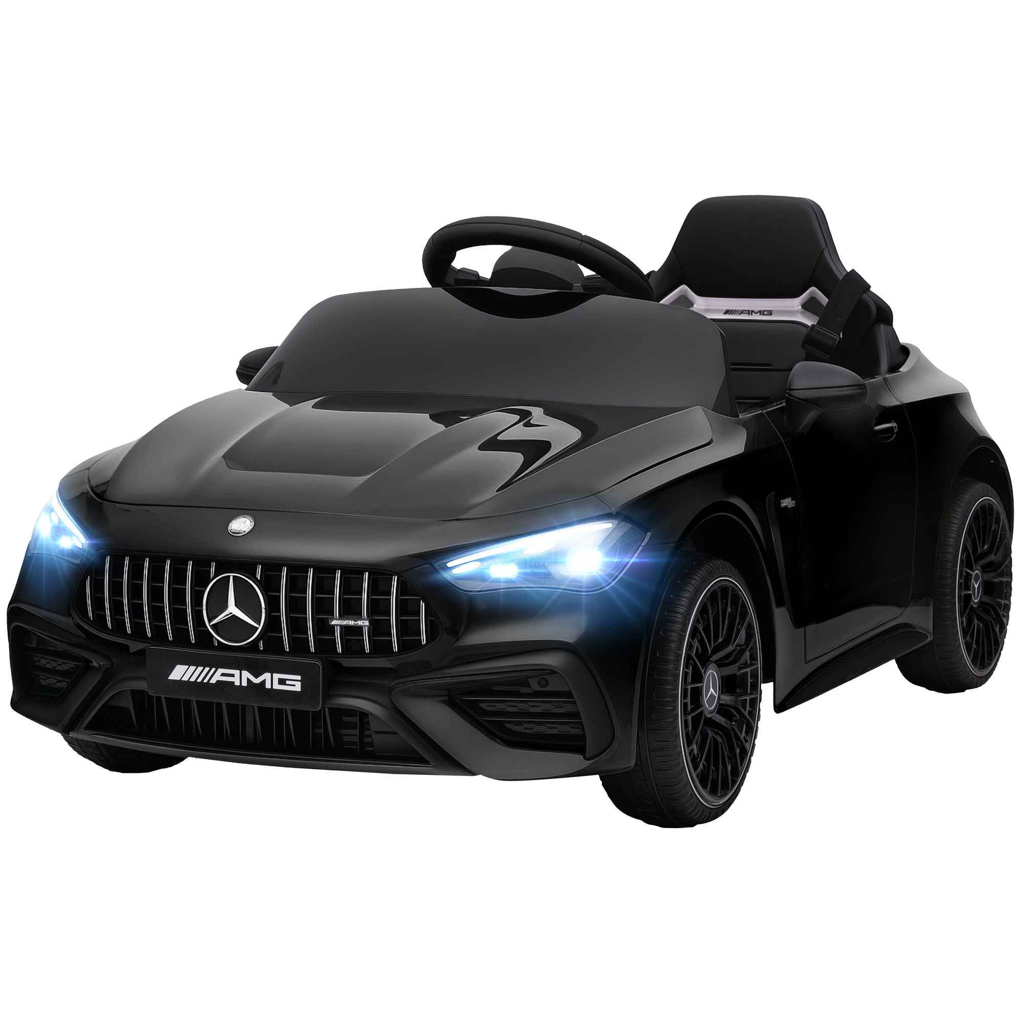 Mercedes-amg Cle 53 12v Elektro-kinderauto, 2 Motoren, 2,4-ghz-fernbedienung, 99 X 55 X 43 Cm, Schwarz