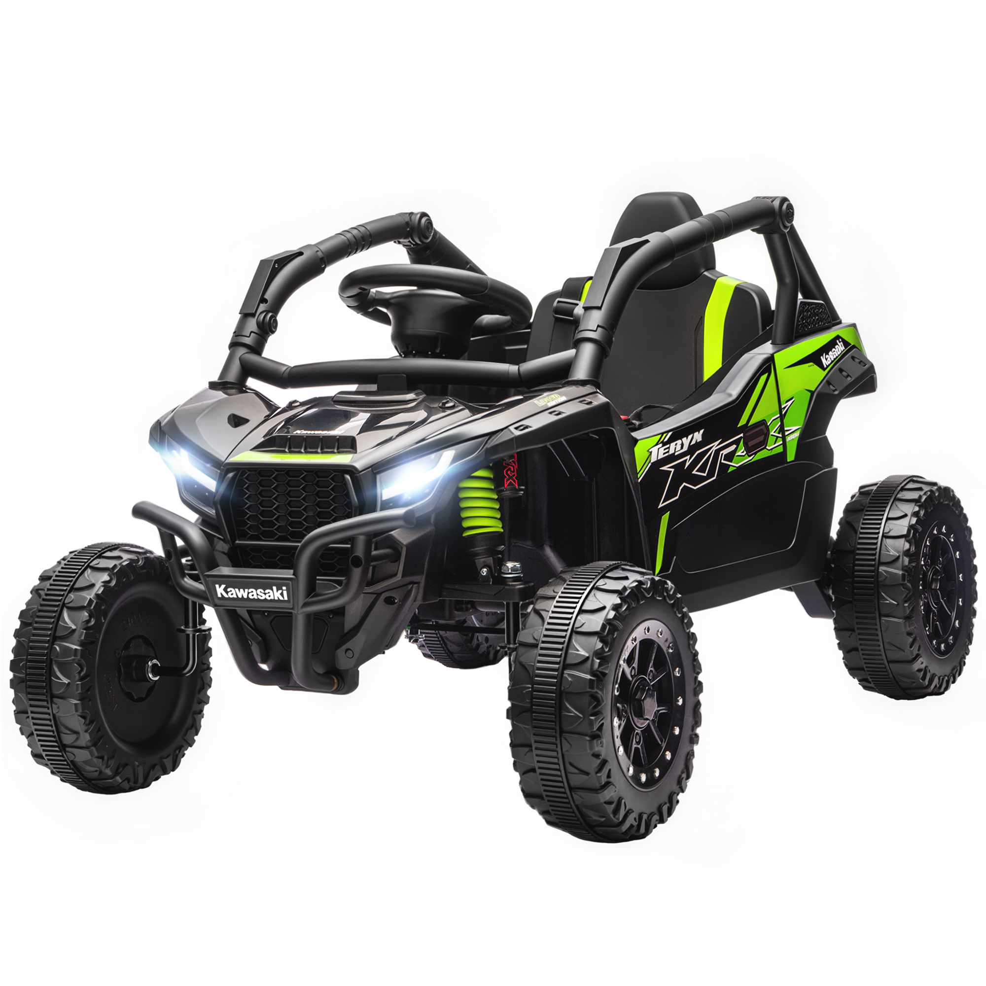 Kawasaki Teryx Krx 1000 12v Utv Elektro-kinderauto, 2 X 25w Motoren, 2,4 Ghz Fernbedienung, 100x64x56 Cm, Schwarz