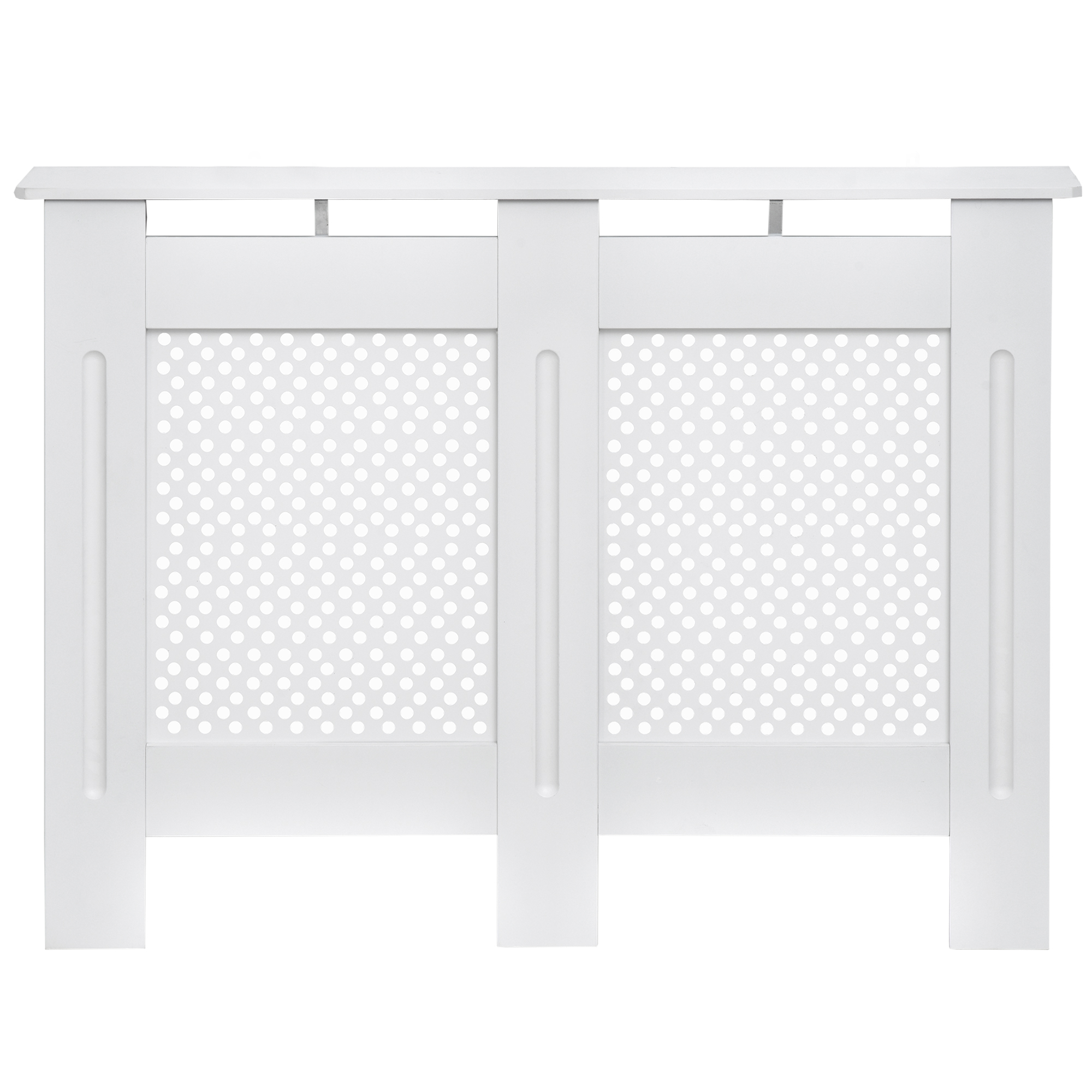 Modernes Weißes Heizkörpergitter Aus Mdf, 111,5 X 82 X 19 Cm, Für Zuhause Und Büro