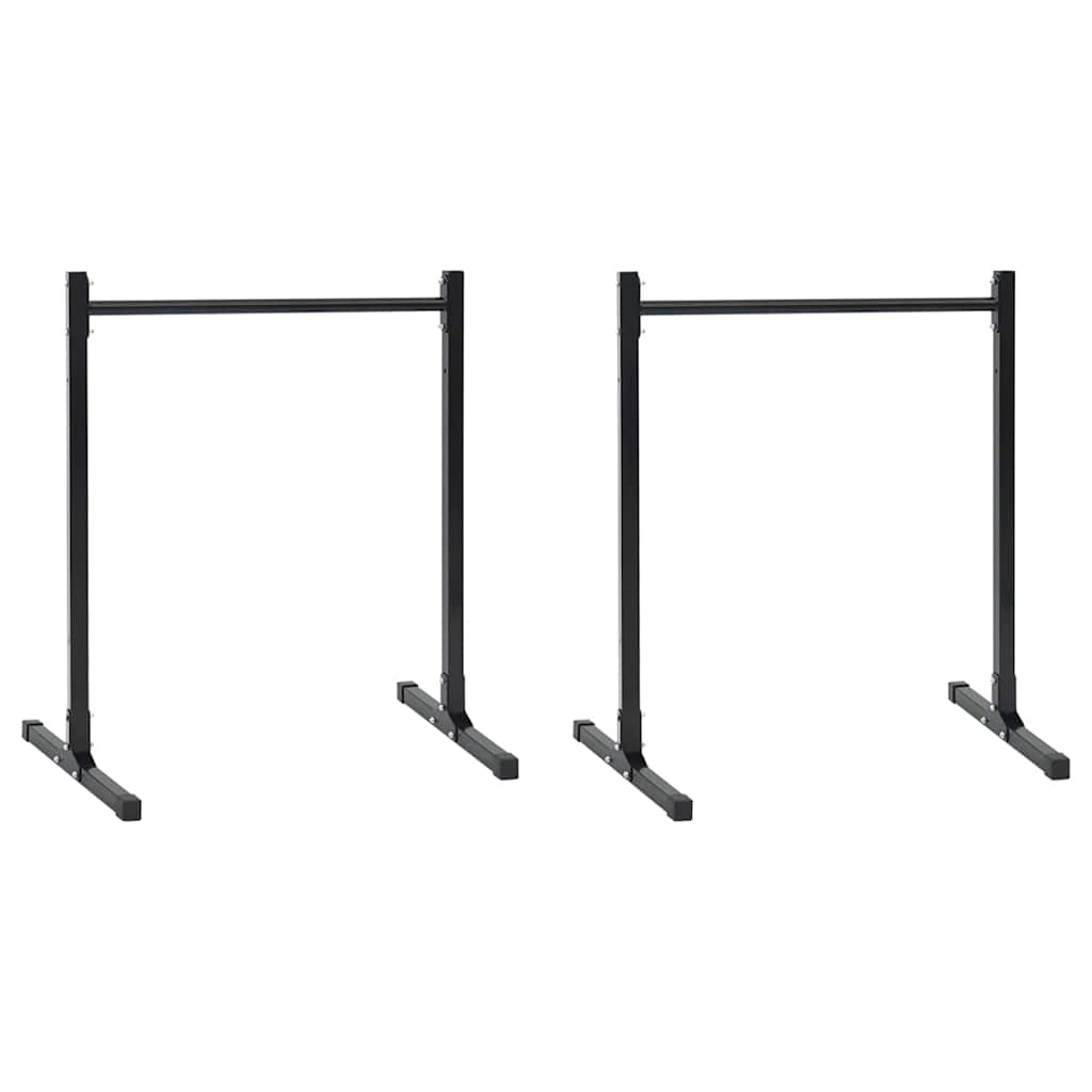 Dip Station 2 Pcs Schwarz 55 X 90 X 104.5 Cm