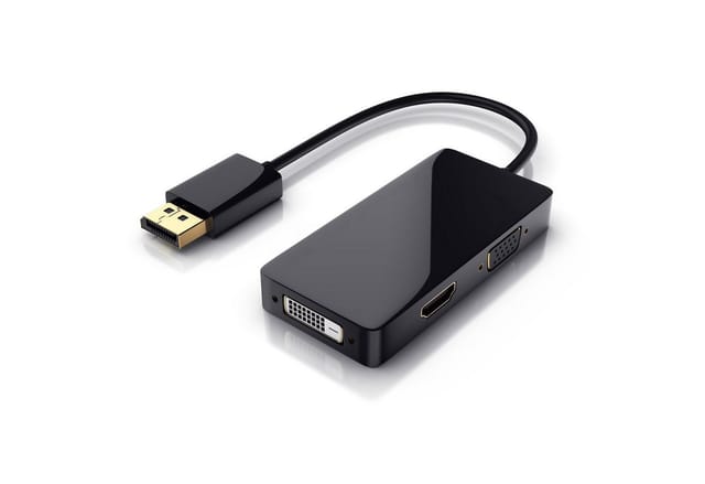 Csl Displayport Stecker Auf Hdmi, Dvi, Vga Video-adapter, 15 Cm, 3in1, Konverter-kabel, Full Hd 1080p