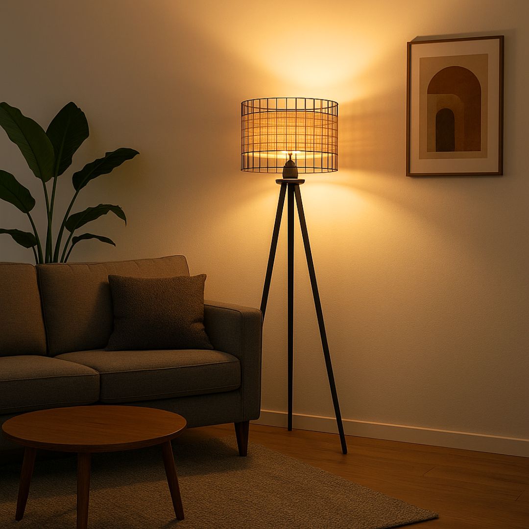 Stehleuchte Aus Rattan Balder