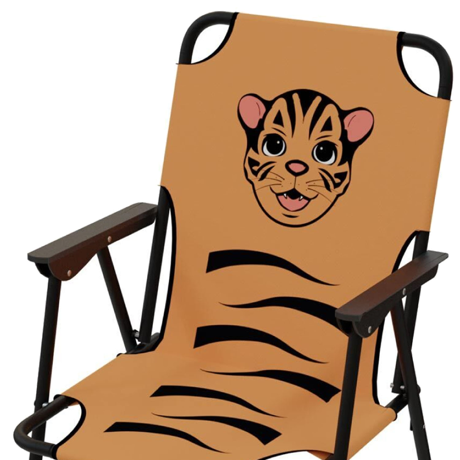 Kinder Campingstuhl Klappstuhl Tiermotiv-mkc6000-tiger-var