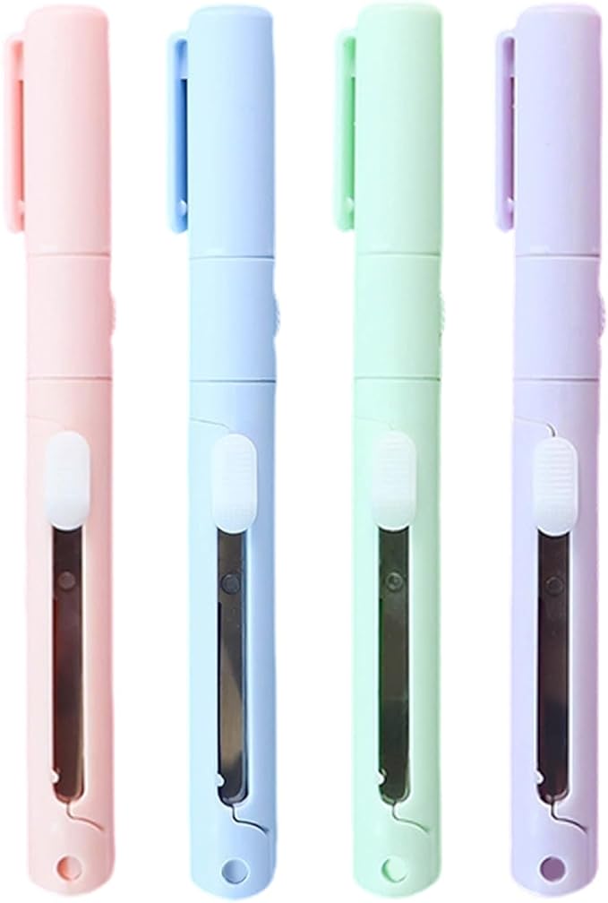 4-teiliges Tragbares Scheren-set, Handschneidwerkzeuge, Kreativwerkzeuge, Klappschere