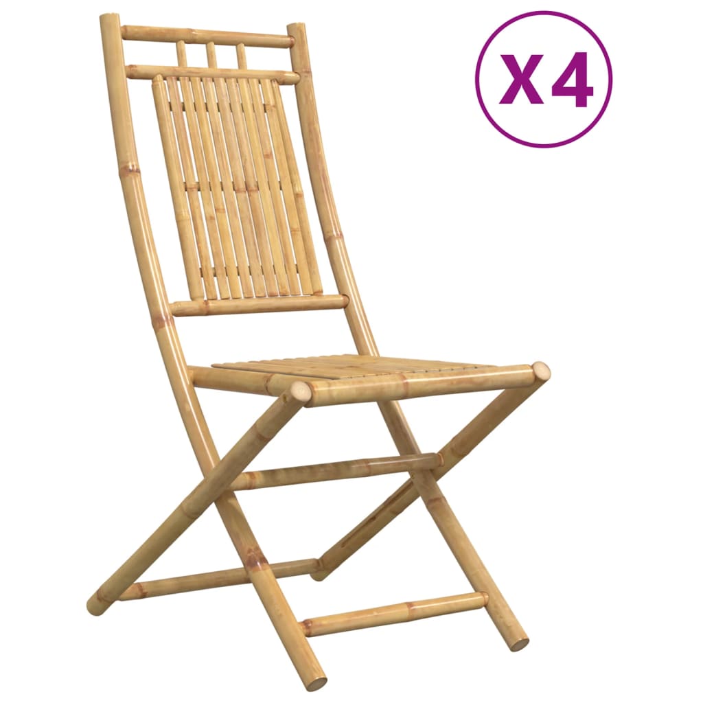 Maison Exclusive - Klappstühle, 4 Stück, 46 X 66 X 99 Cm, Bambus