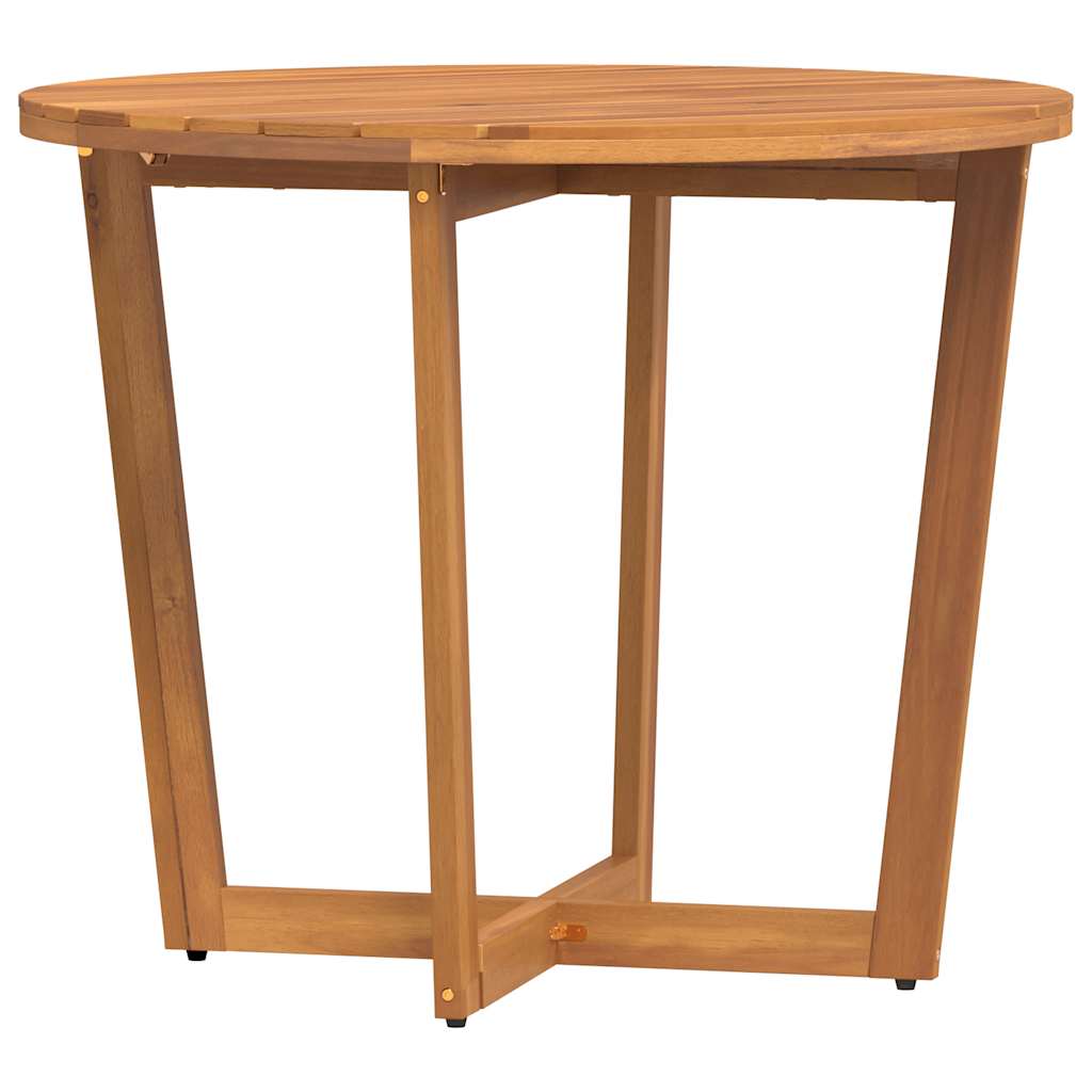 Maison Exclusive - Garten-esstisch Rund Ø90x75 Cm Massivholz Akaz