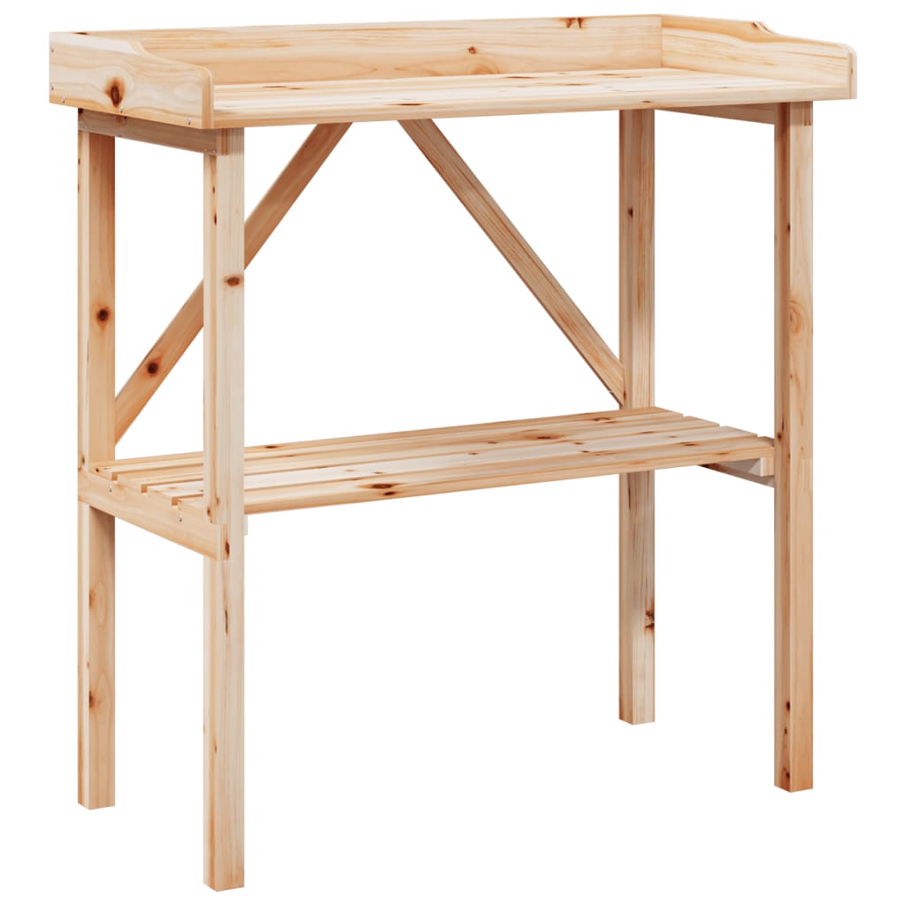 Maison Exclusive - Pflanztisch Mit Ablage 78x38x82,5 Cm Massivhol