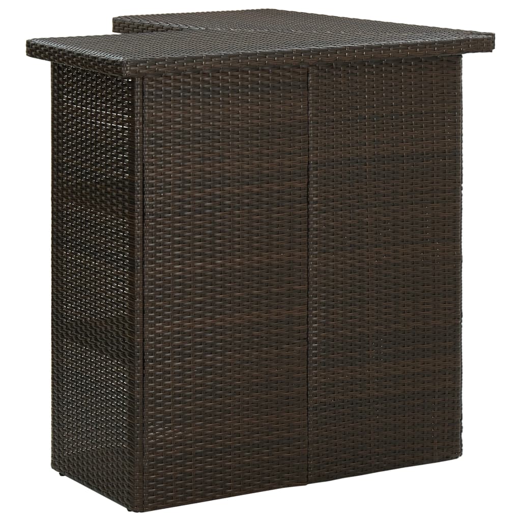 Maison Exclusive - 8-tlg. Gartenbar-set Mit Kissen Poly Rattan Br