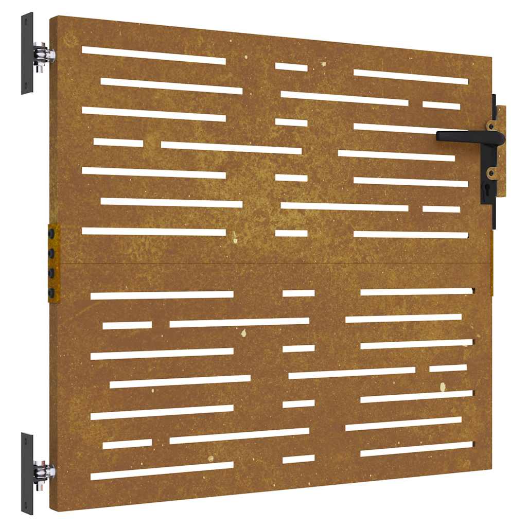 Maison Exclusive - Gartentor 85x75 Cm Cortenstahl Quadratisches D