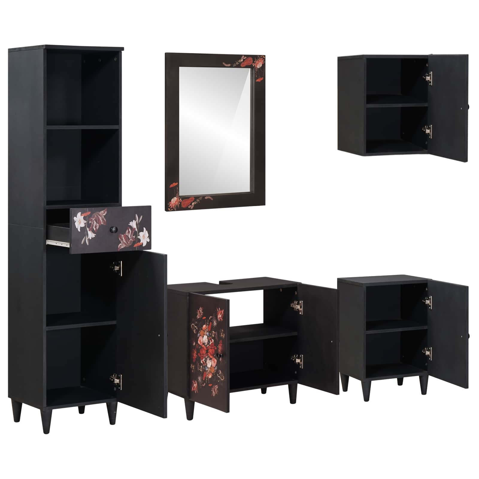 Maison Exclusive - Badezimmerschrank-set 5 Stk. 62 X 33 X 58 Cm M