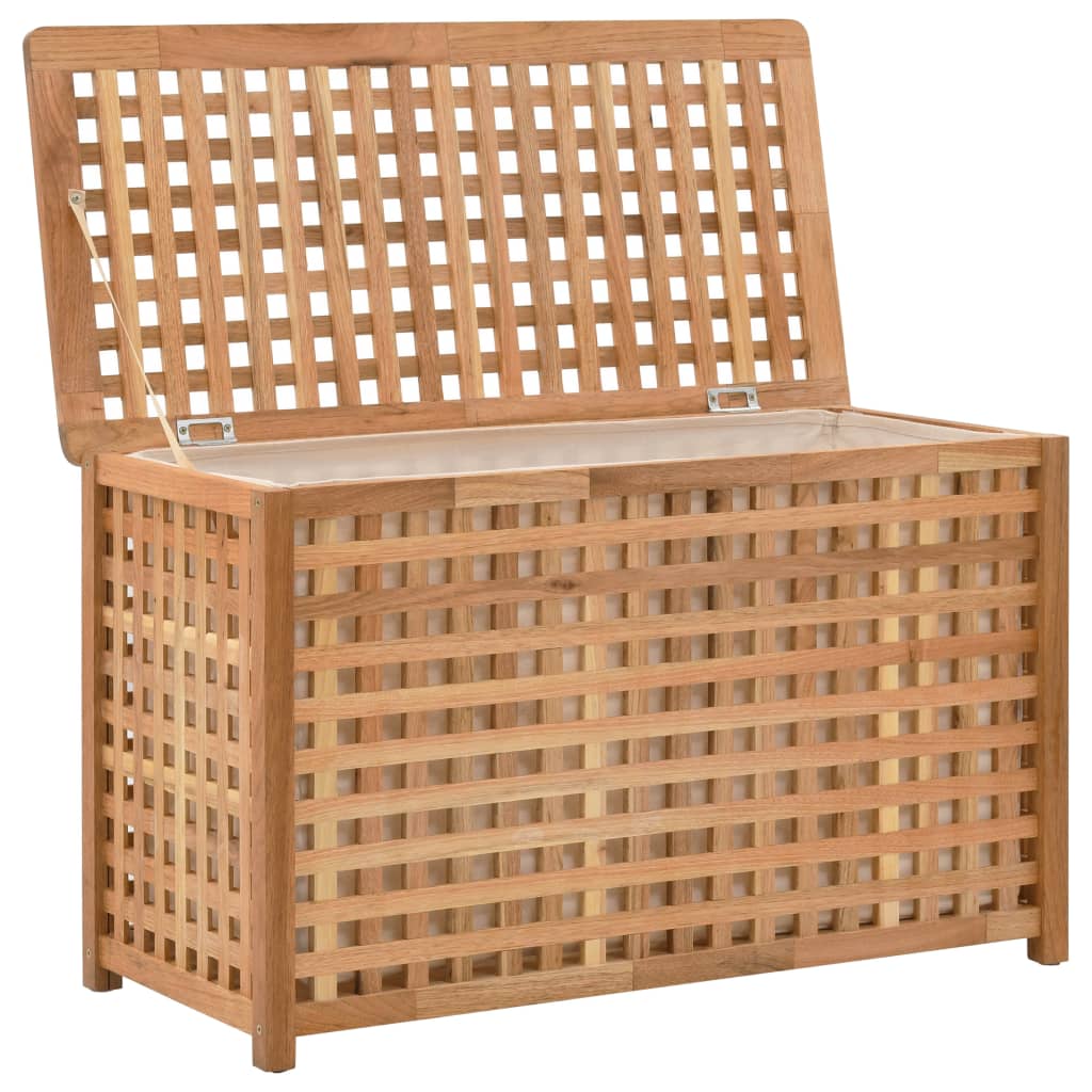 Maison Exclusive - Wäschetruhe 77,5×37,5×46,5 Cm Walnuss Massivho