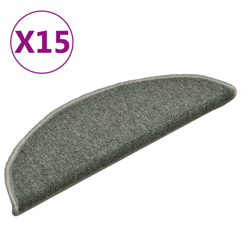 Maison Exclusive - Stufenmatten 15 Stk. 56x17x3 Cm Dunkelgrün Hal