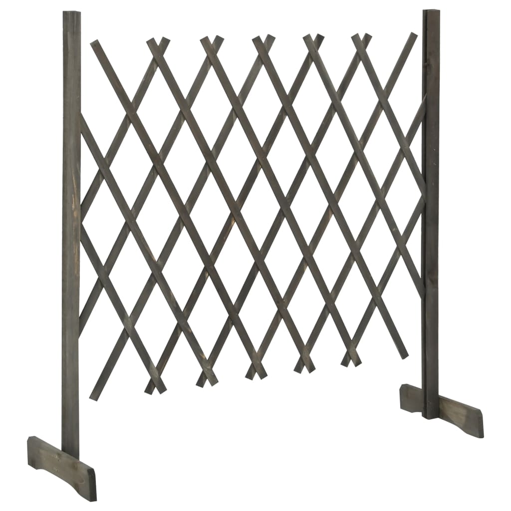 Maison Exclusive - Garten-rankzaun Grau 120x90 Cm Massivholz Tann