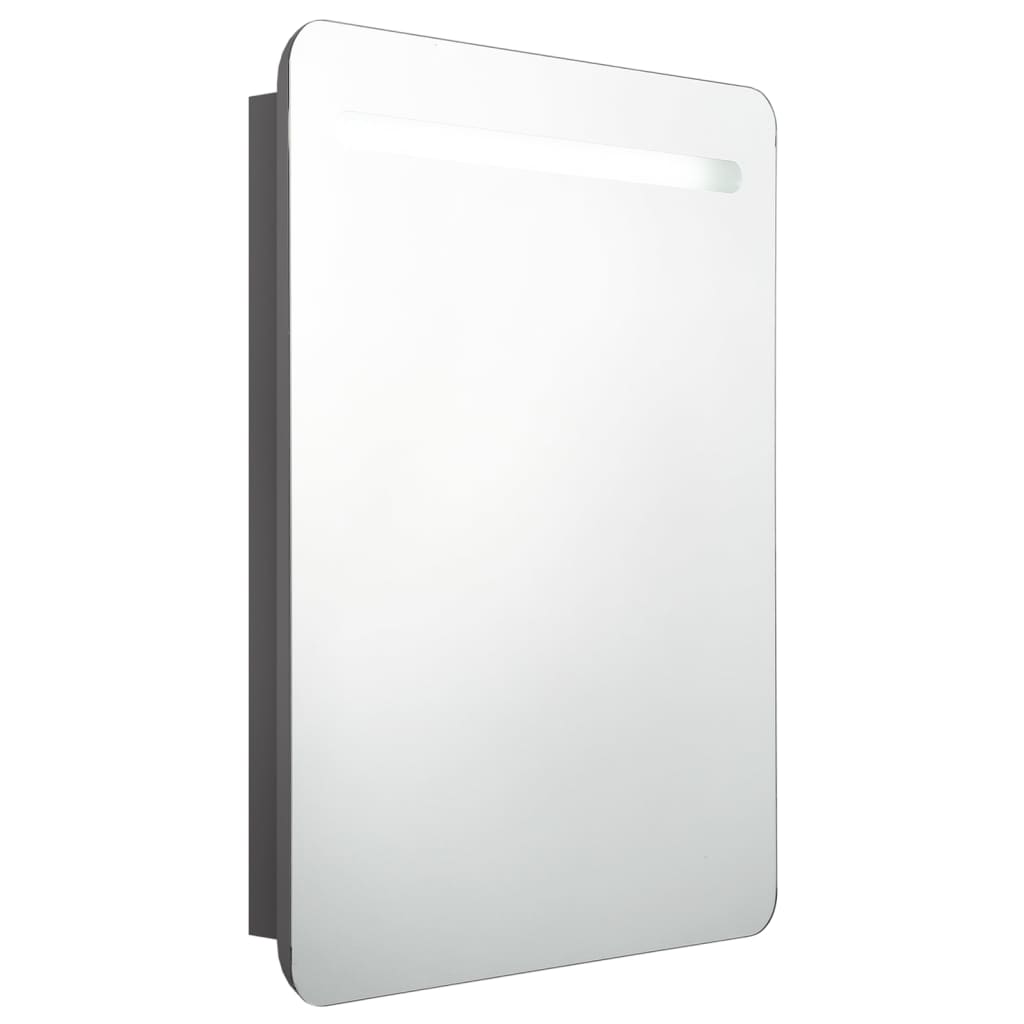 Maison Exclusive - Led-bad-spiegelschrank Grau 60x11x80 Cm