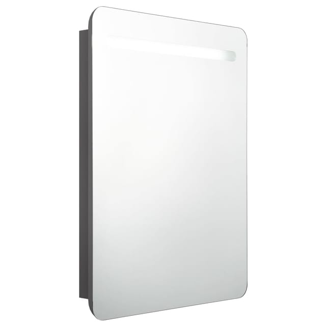 Maison Exclusive - Led-bad-spiegelschrank Grau 60x11x80 Cm