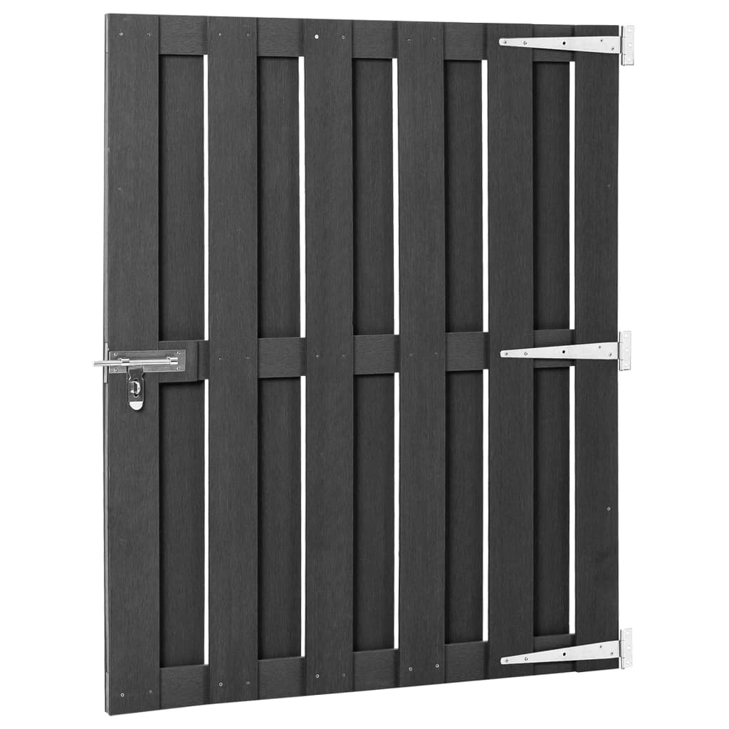 Maison Exclusive - Gartentor Wpc 100x112 Cm Grau