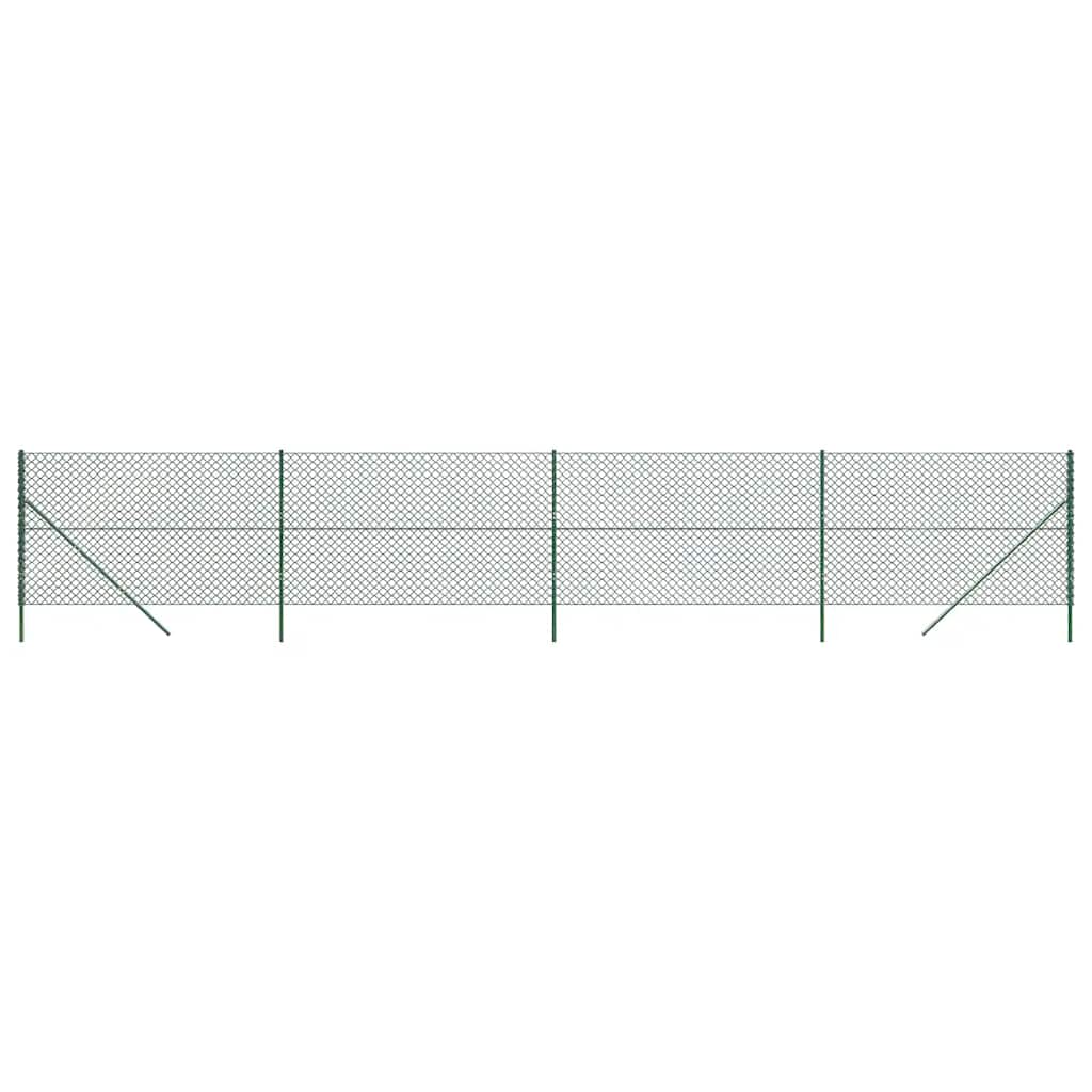 Maison Exclusive - Maschendrahtzaun Grün 1,4x10 M