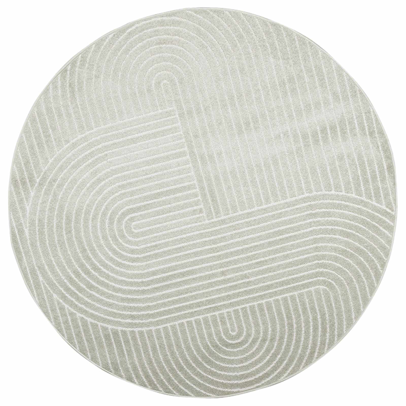 Maison Exclusive - Innen- Und Außenteppich Palmeras Grün Ø 120 Cm