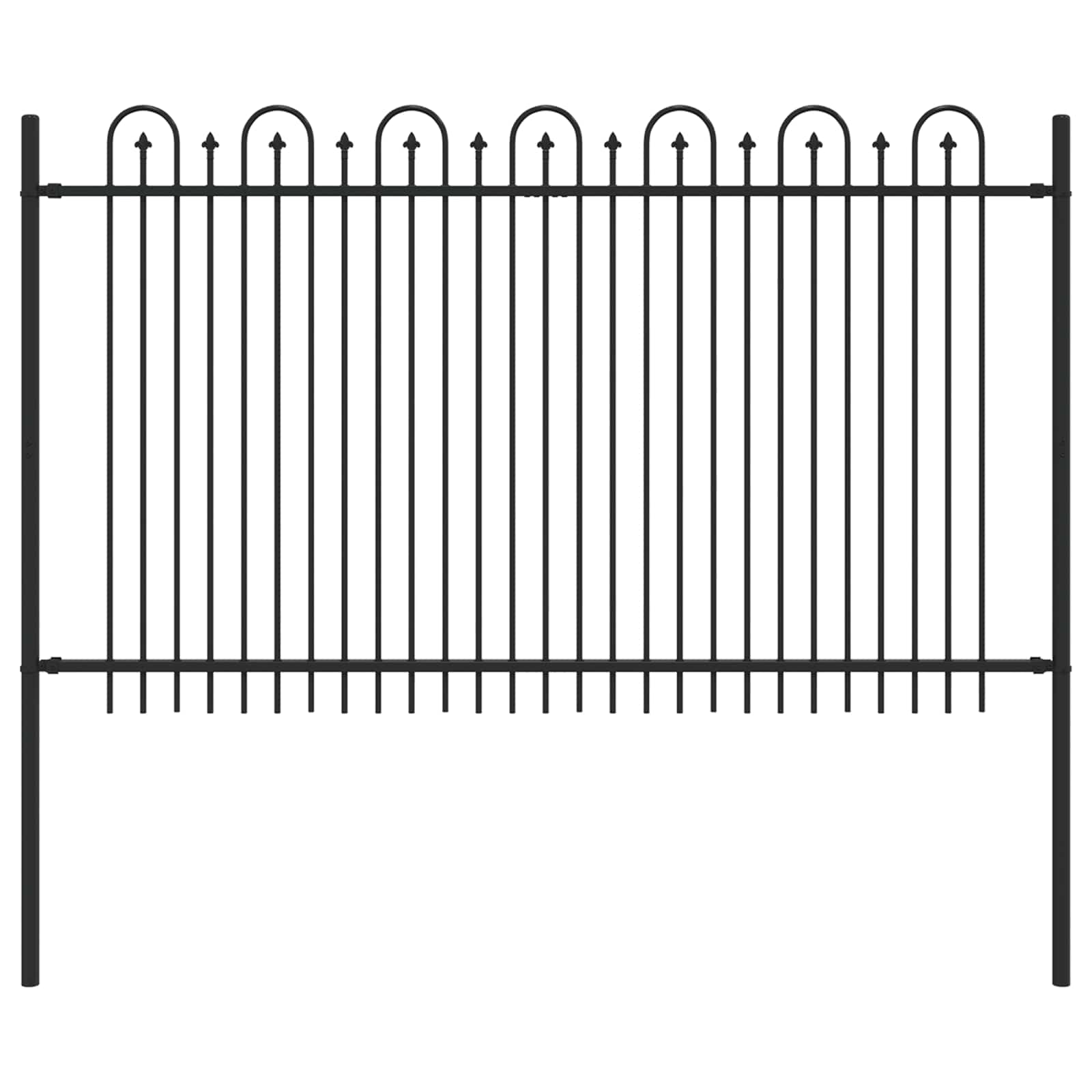 Maison Exclusive - Spitzenbogenzaun Dronten 200 X 166 Cm Pulverbe