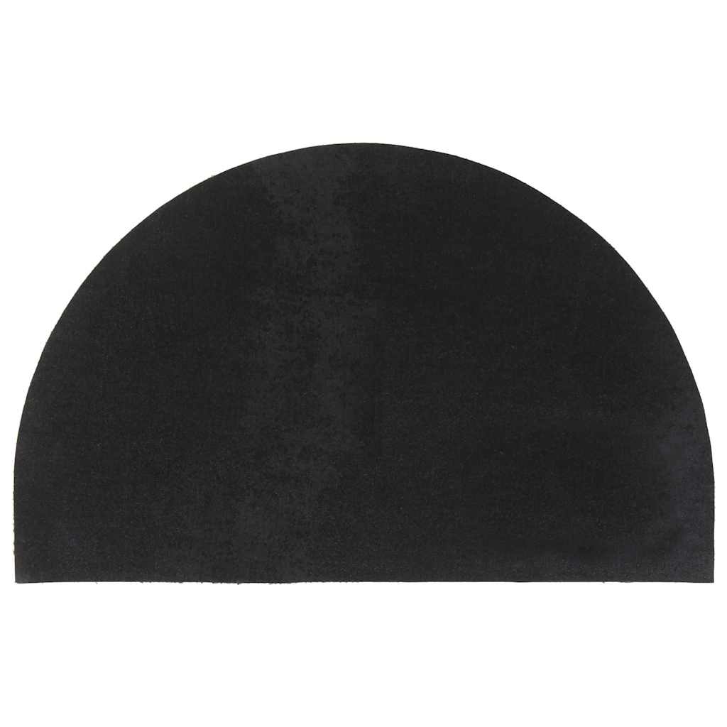 Maison Exclusive - Fußmatte Schwarz Halbrund 50x80 Cm Kokosfaser