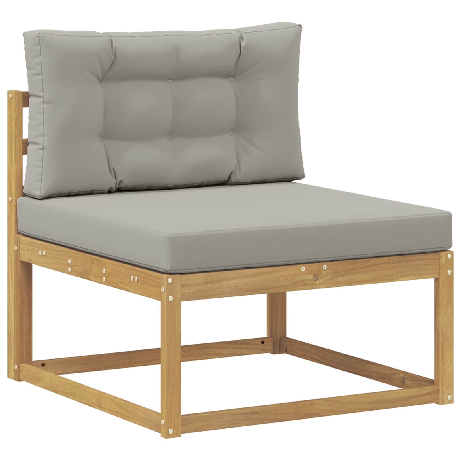 Maison Exclusive - Outdoor Mittelsofa Polyester Weiß