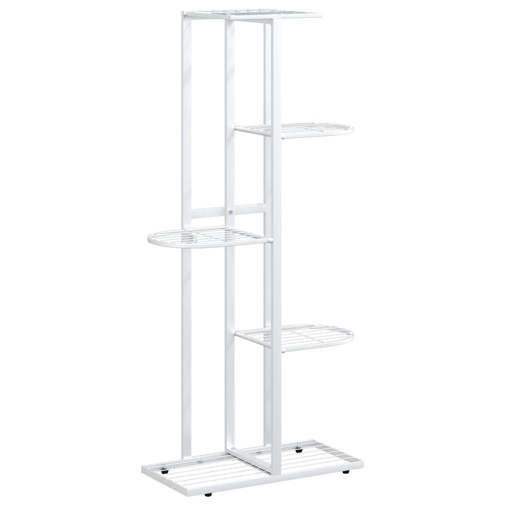 Maison Exclusive - Blumenständer 5-etagen 43x22x98 Cm Weiß Metall