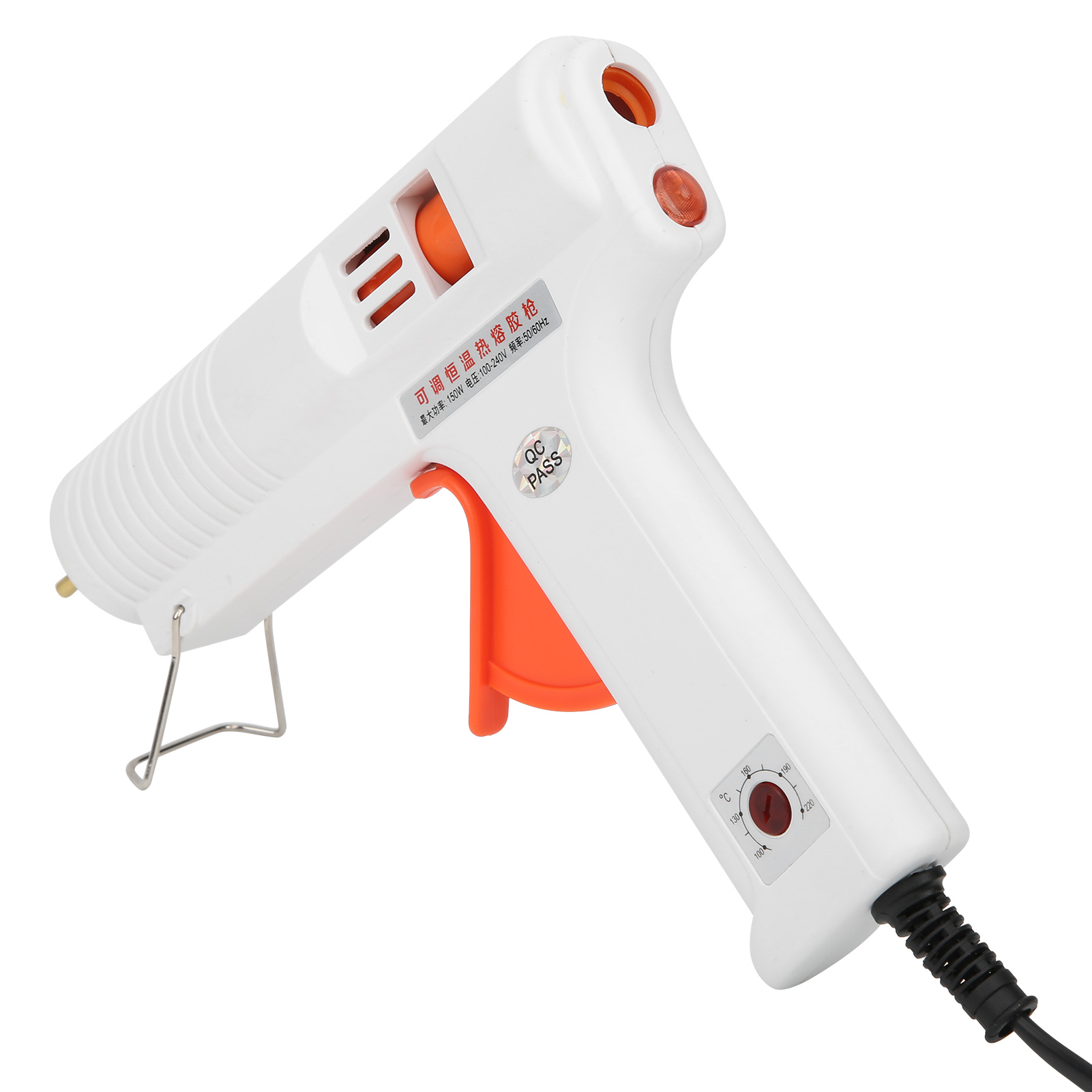 Heißklebepistole Mit Einstellbarer Konstanttemperatur Für Heimwerkerarbeiten Und Diy-projekte, 150 W, Wechselstrom 100–240 V, Weiß, Hl F (eu-stecker)