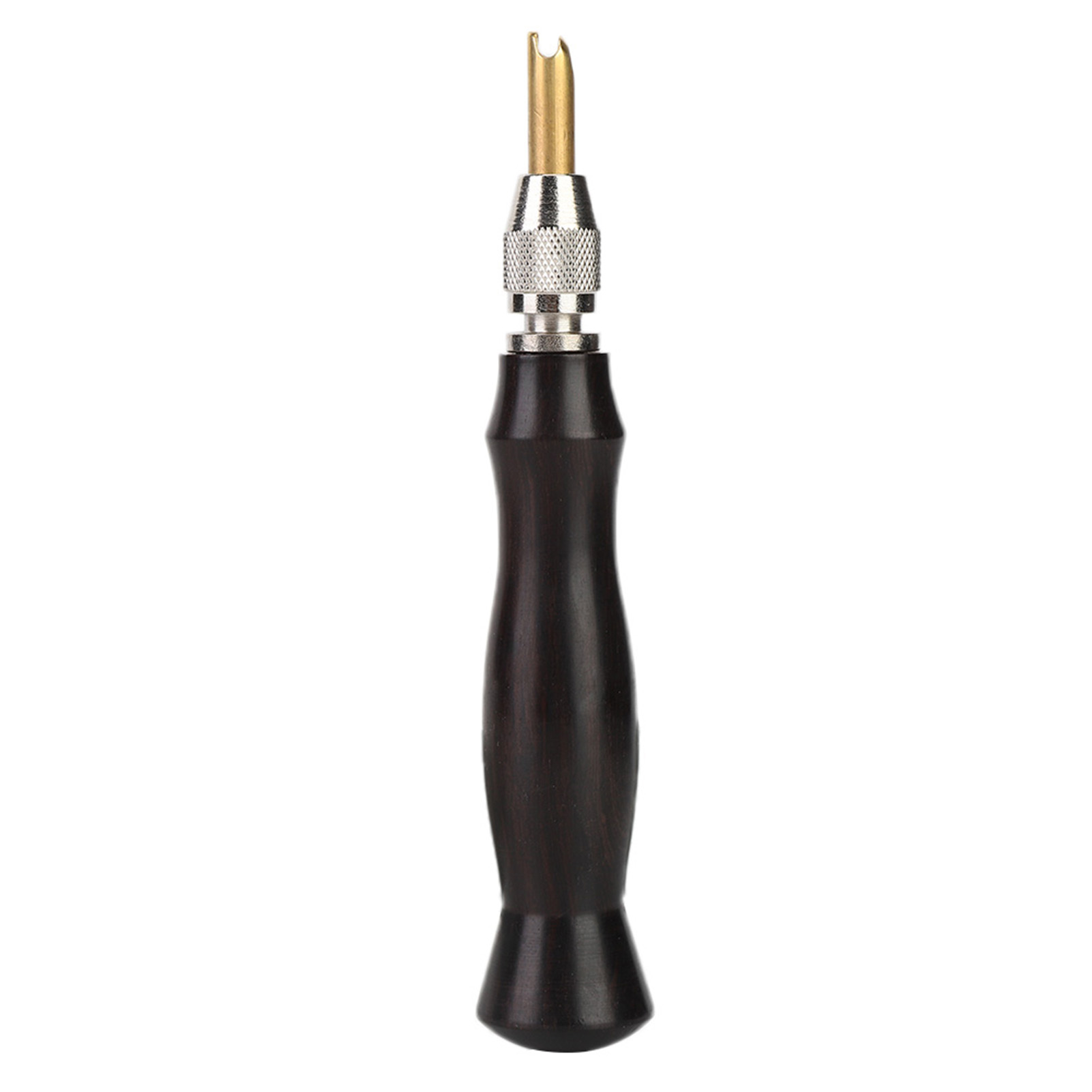 Lederfaltwerkzeug Mit Griff Aus Sandelholz Und Kopf Aus Messing Zum Versiegeln Von Kanten (1,5-2-2,5-3 Mm).