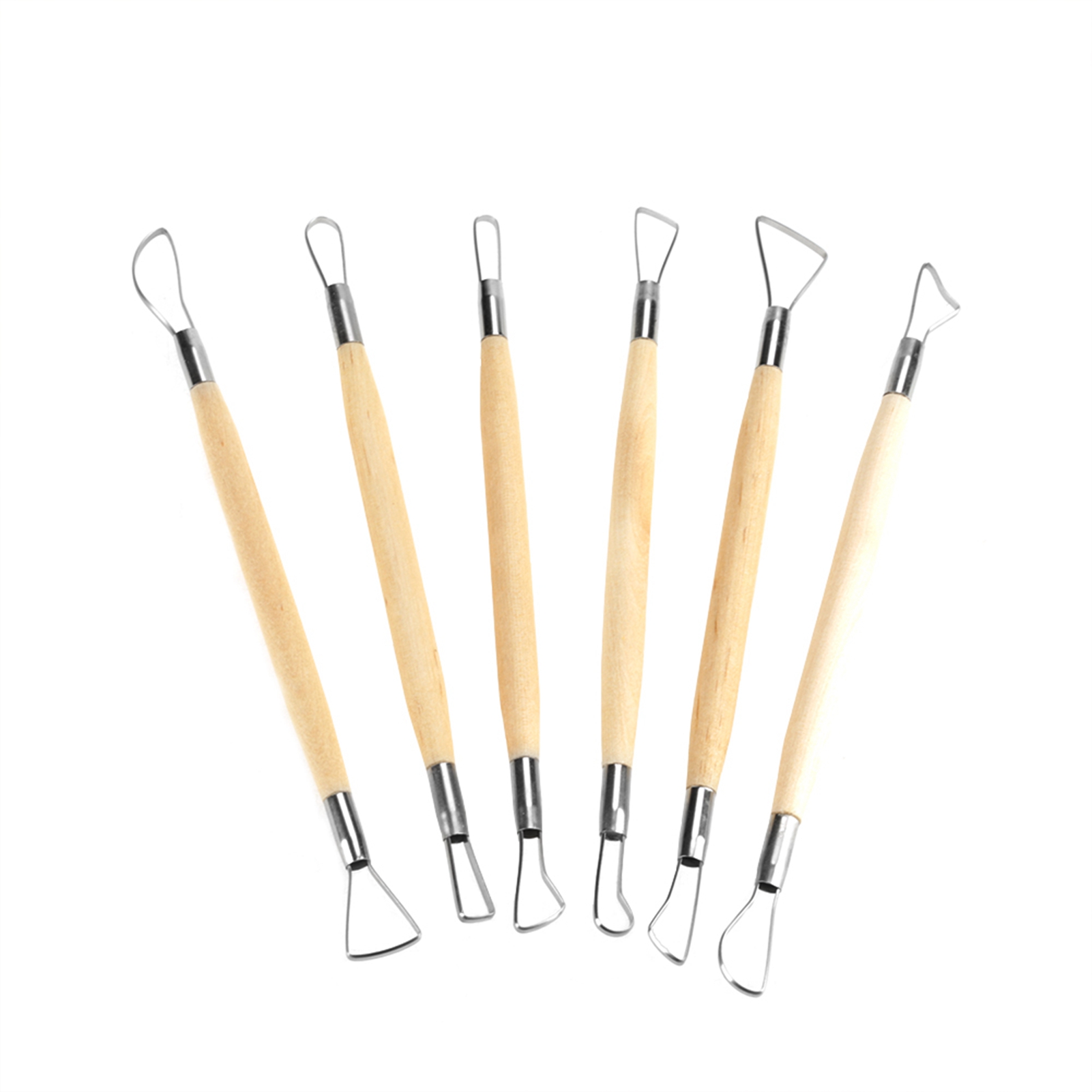 Doppelseitiges Tonmodellierset (6-teilig) Zum Modellieren Und Formen Von Keramik.