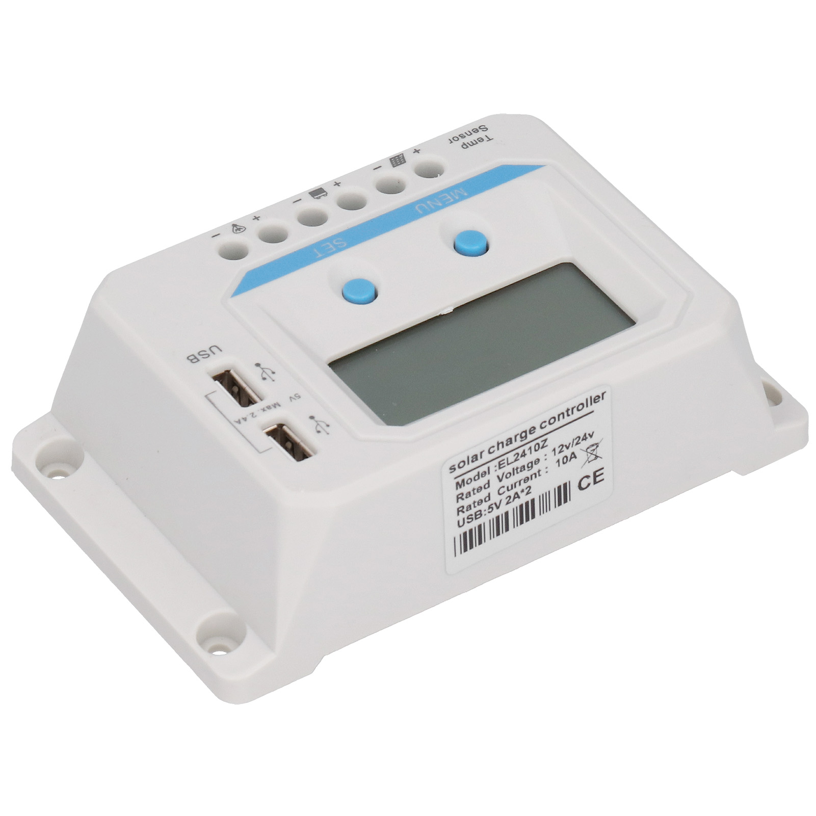 Solarladeregler Mit Lcd-display, Usb-pwm, Haussteuerung El2410z 12v/24v 10a