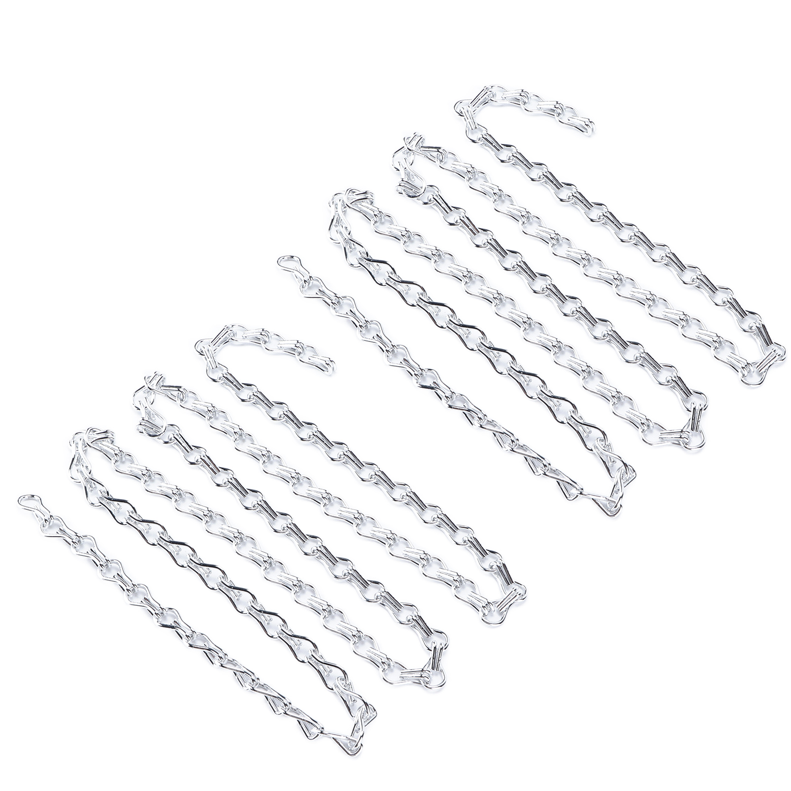 Set Aus 2 Ein Meter Langen Aufhängeketten, Rostfrei Und Korrosionsbeständig, Einfach Zu Montieren, Zur Herstellung Von Vogelfutterhäuschen (silber).