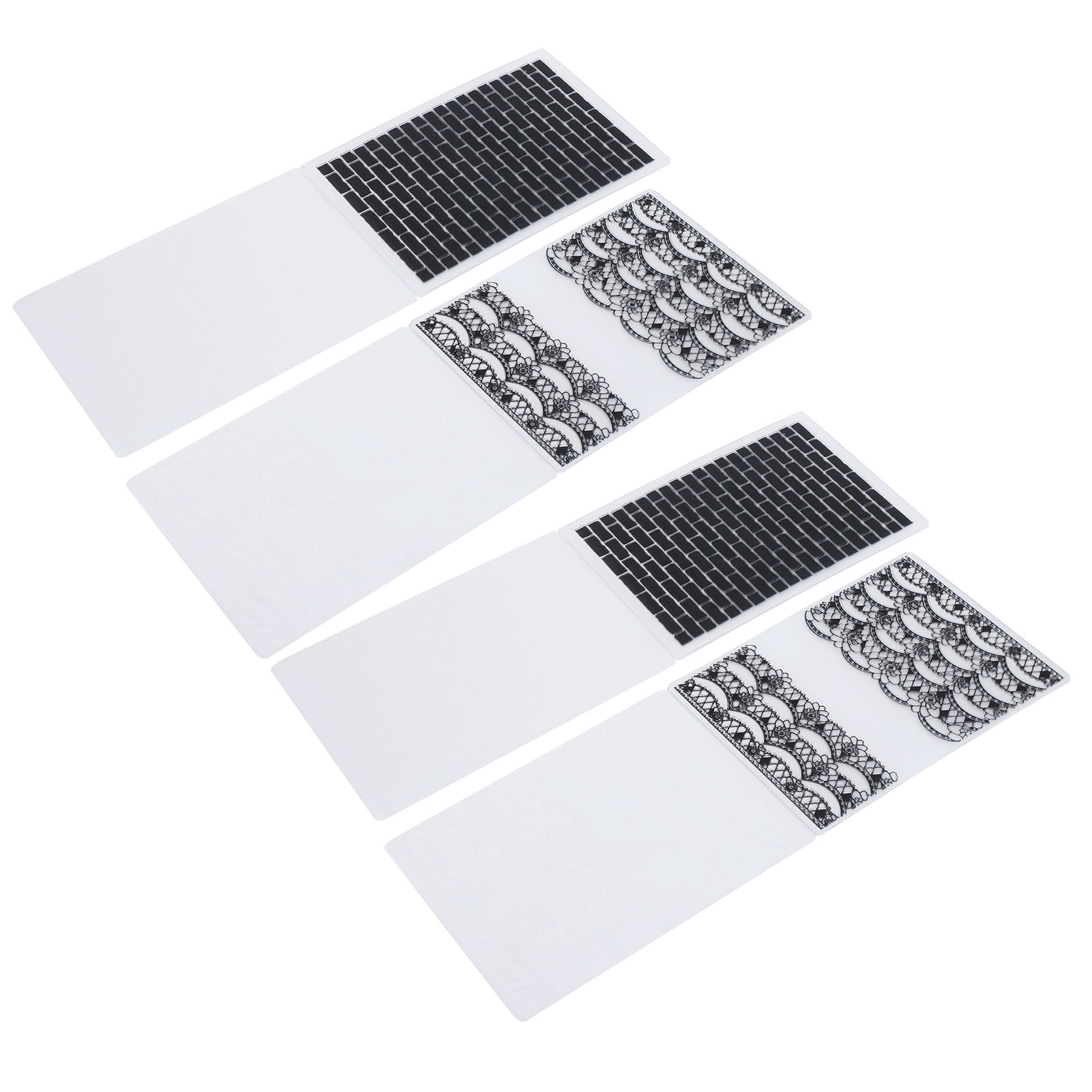 Set Mit 4 Prägebeuteln Aus Kunststoff Für Kartenherstellung, Scrapbooking Und Bastelarbeiten.