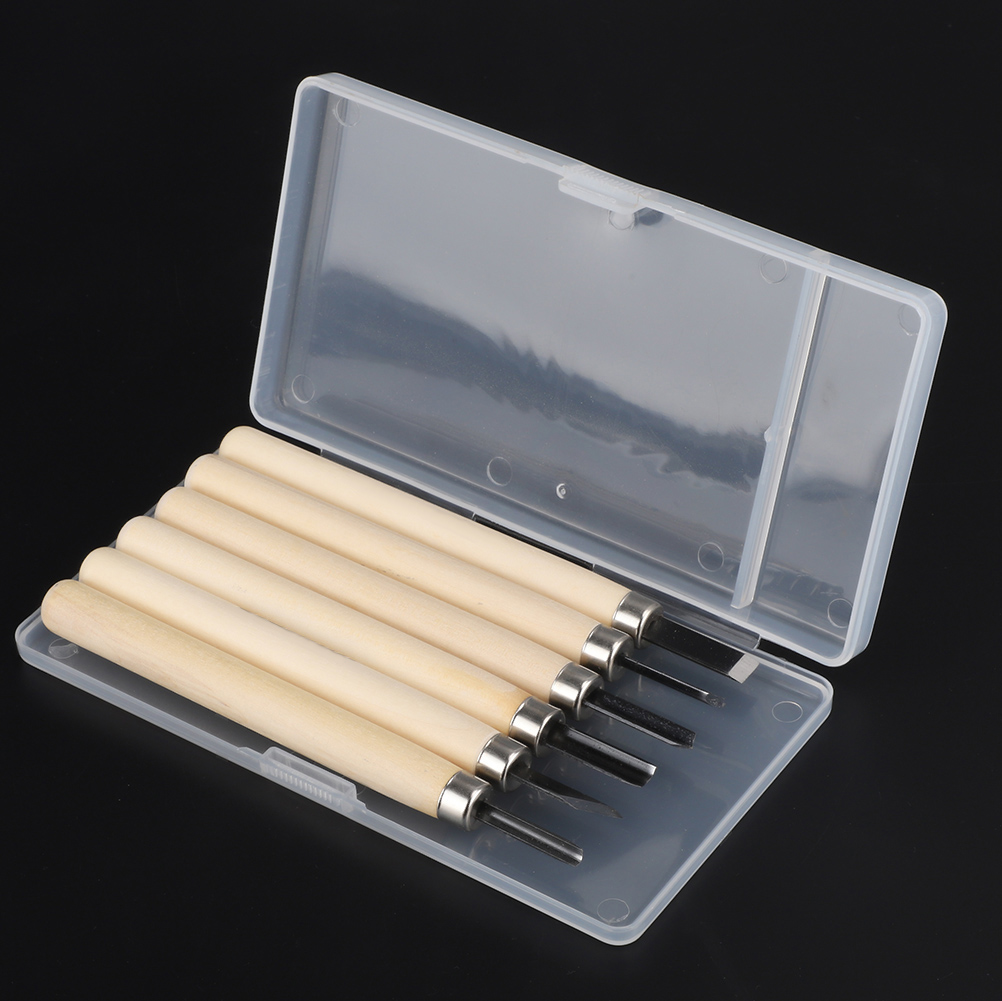 Set Mit 6 Holzmeißeln Für Die Holzschnitzerei, Einfaches Und Präzises Handwerkzeug
