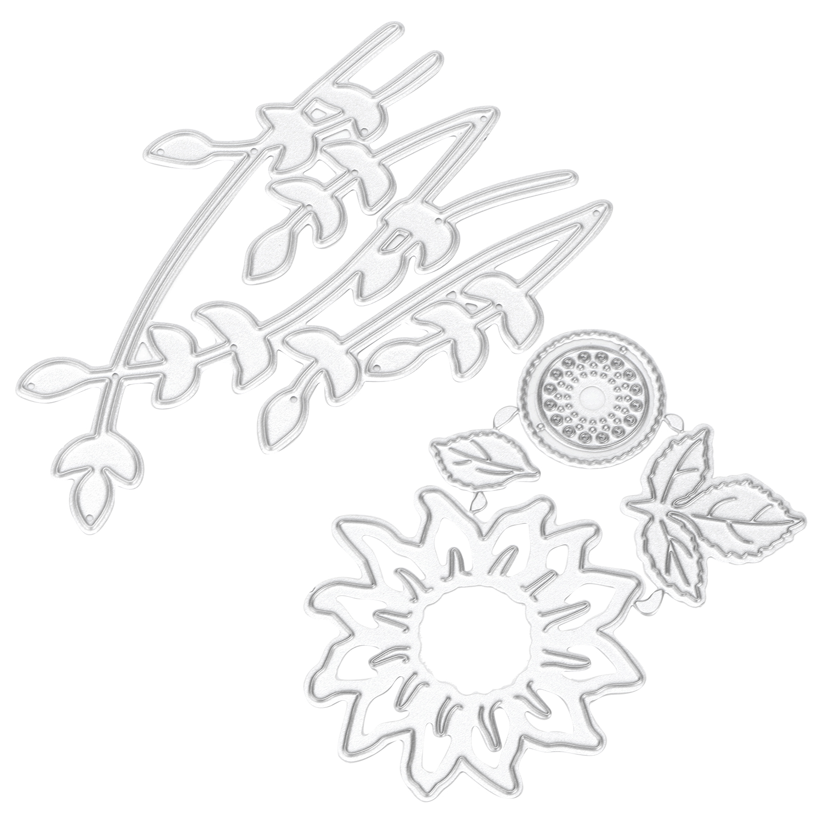 Sonnenblumen-stanzformen Aus Metall, Stanz- Und Prägeformen Aus Metall Für Die Kartenherstellung Und Scrapbooking.
