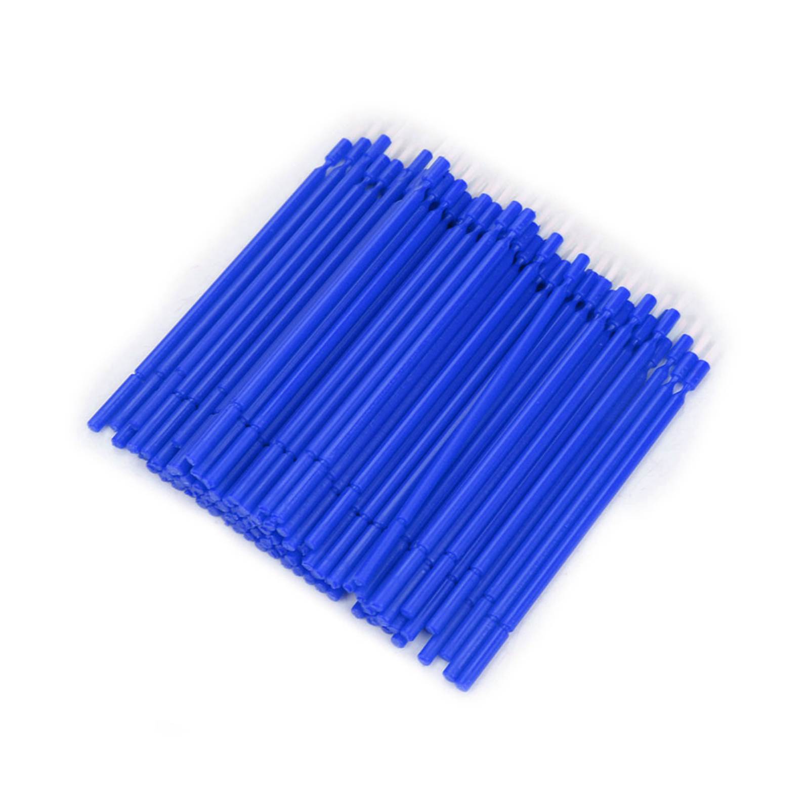 100 Flexible Einweg-mikrobürsten-applikatoren Für Die Zahnpflege (blau)