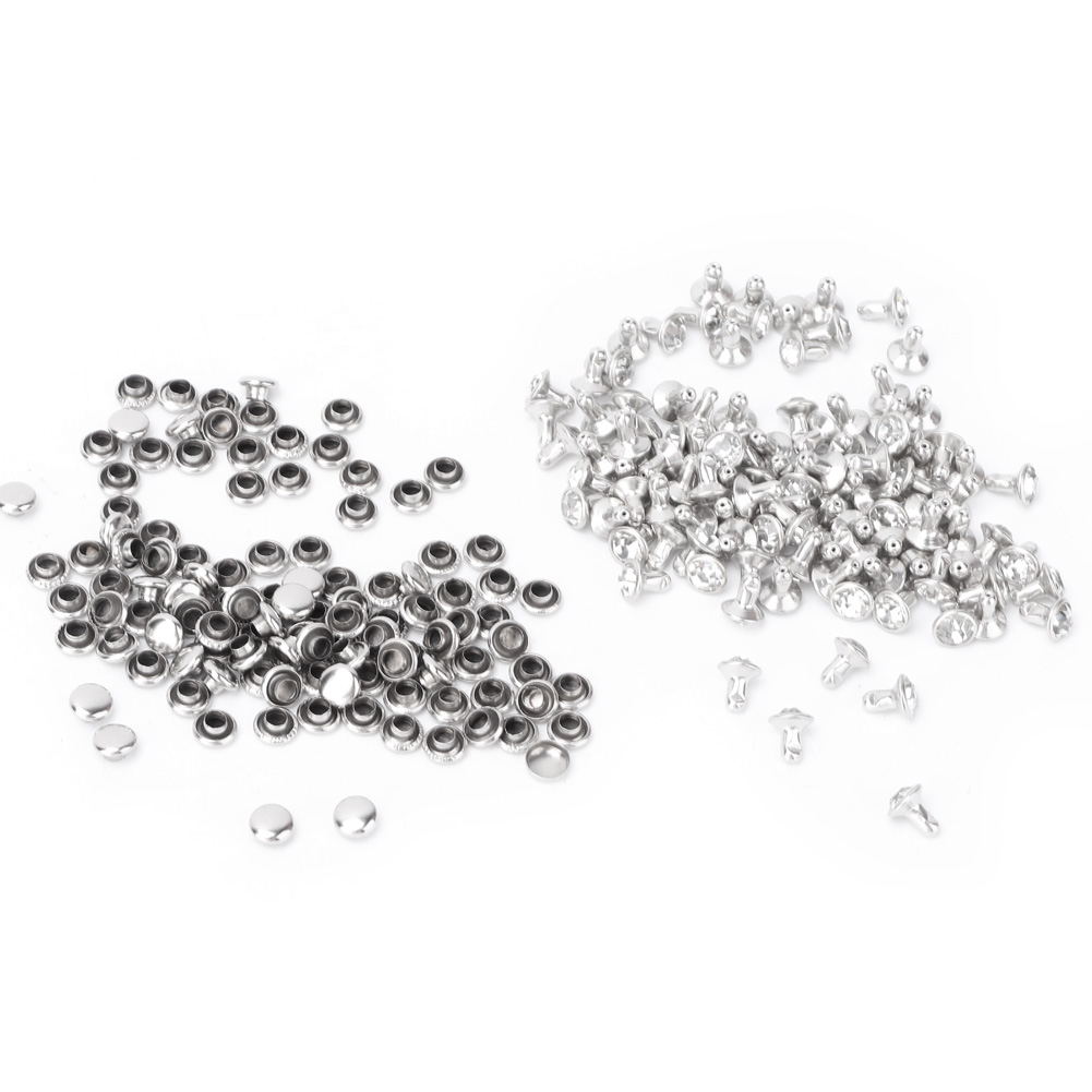 Mit Stoff Eingefasste Kristallnieten, 7 Mm Schnellverschlussnieten Und Kappen Zur Verzierung Von Lederarbeiten (2)