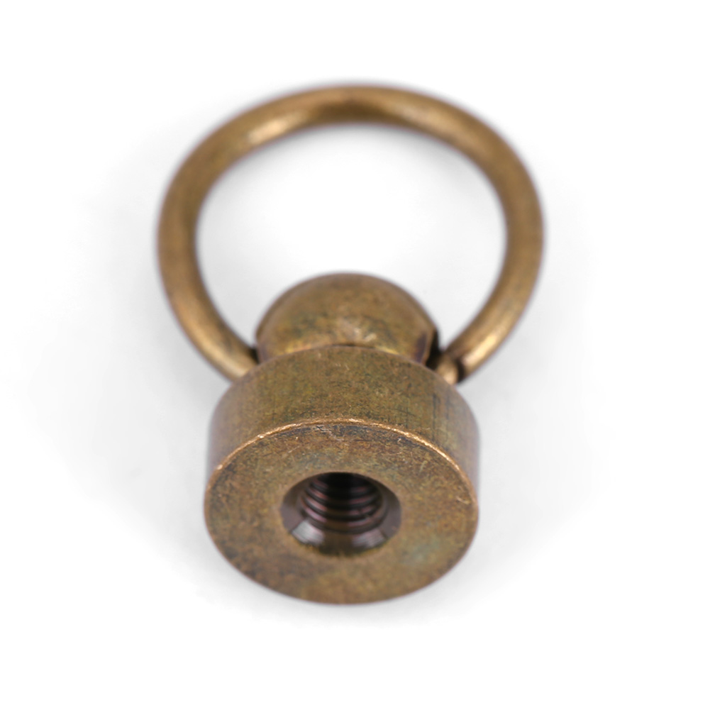 20 Metallnieten Mit Ringöse Zur Verzierung Von Handtaschen/handyhüllen (bronze) (schlitzschraube)