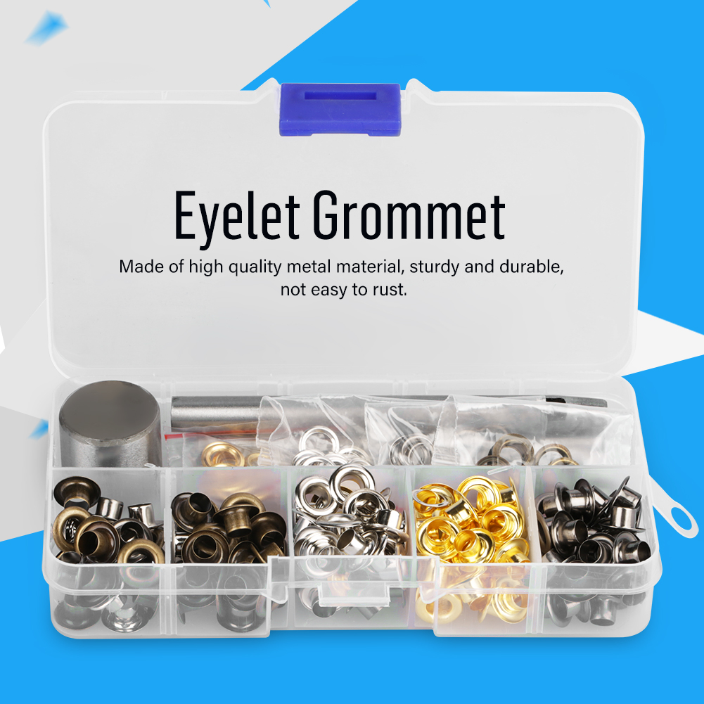 Ösenscheiben Mit 3-teiligem Werkzeugset Für Bastelarbeiten (5 Mm X 220 Stück)