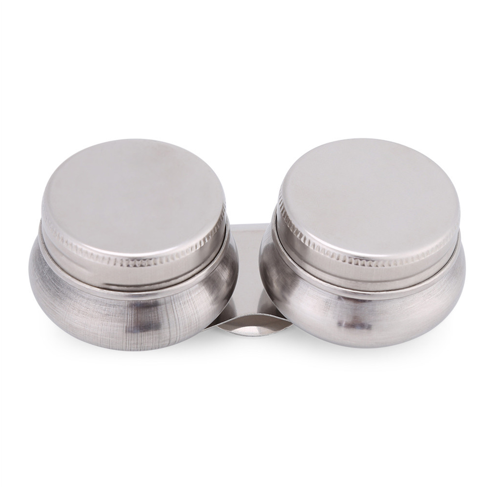 Großer, Doppelter Farbbecher Aus Edelstahl Für Megilp-ölfarbe, Terpentin Und Lösungsmittel, Mit Deckel.