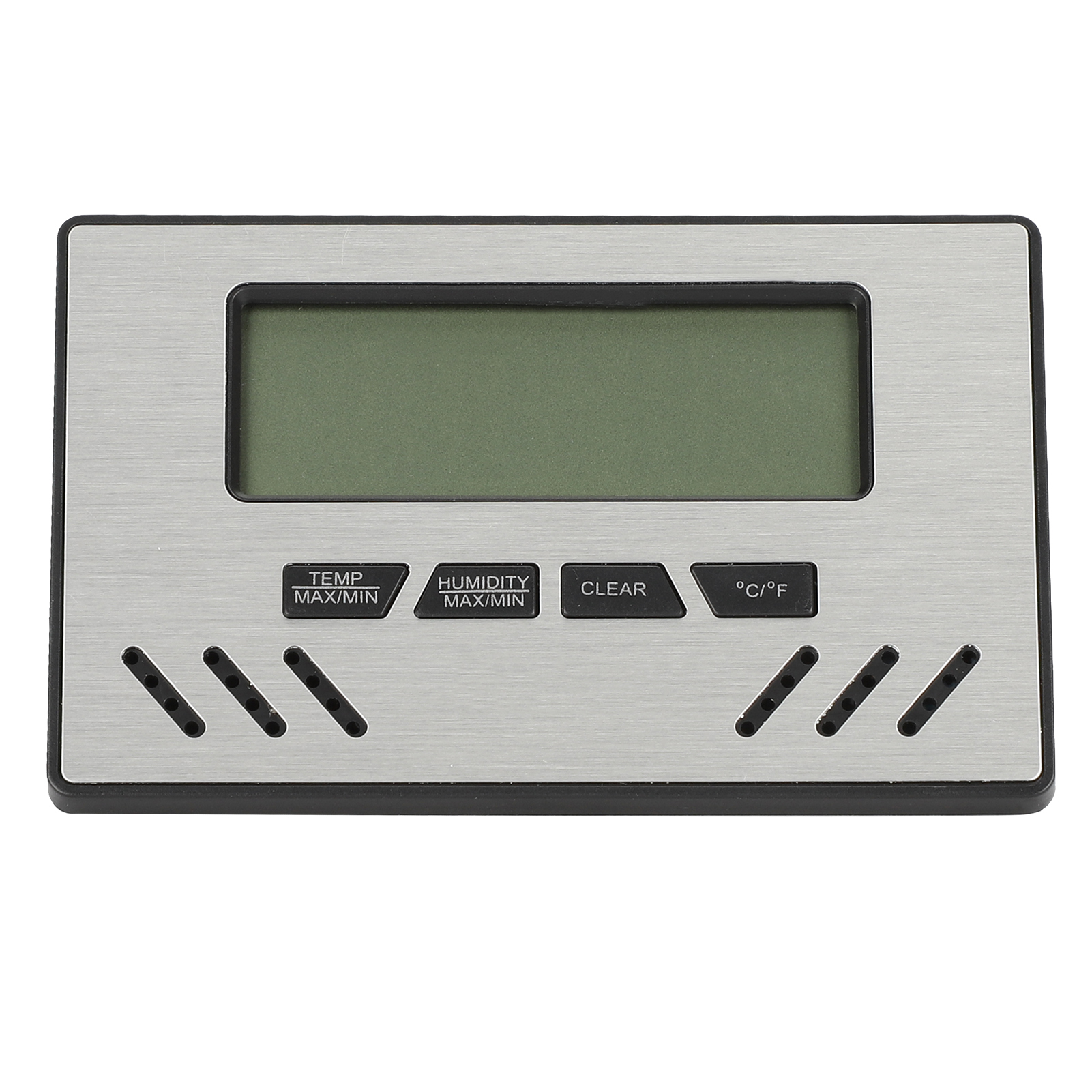 Zigarren-hygrometer-thermometer Für Den Innenbereich, Doppelanzeige, Messgerät Für Luftfeuchtigkeit Und Temperatur (silber)