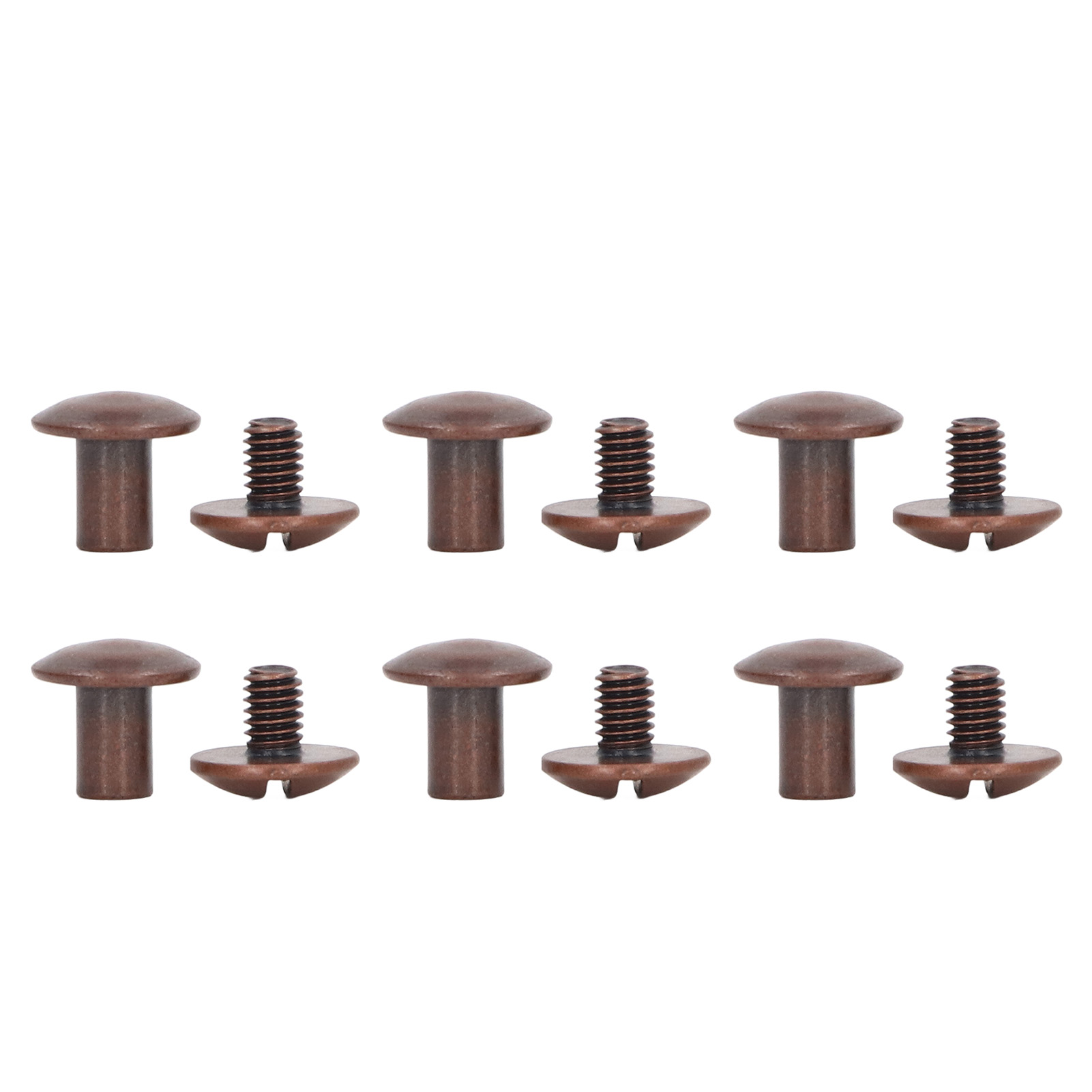 200 Chicago-messing-bindeschrauben, Rotbronze-finish, Gleichmäßige Beschichtung, Gebogene Oberflächen, Elektrolytische Behandlung