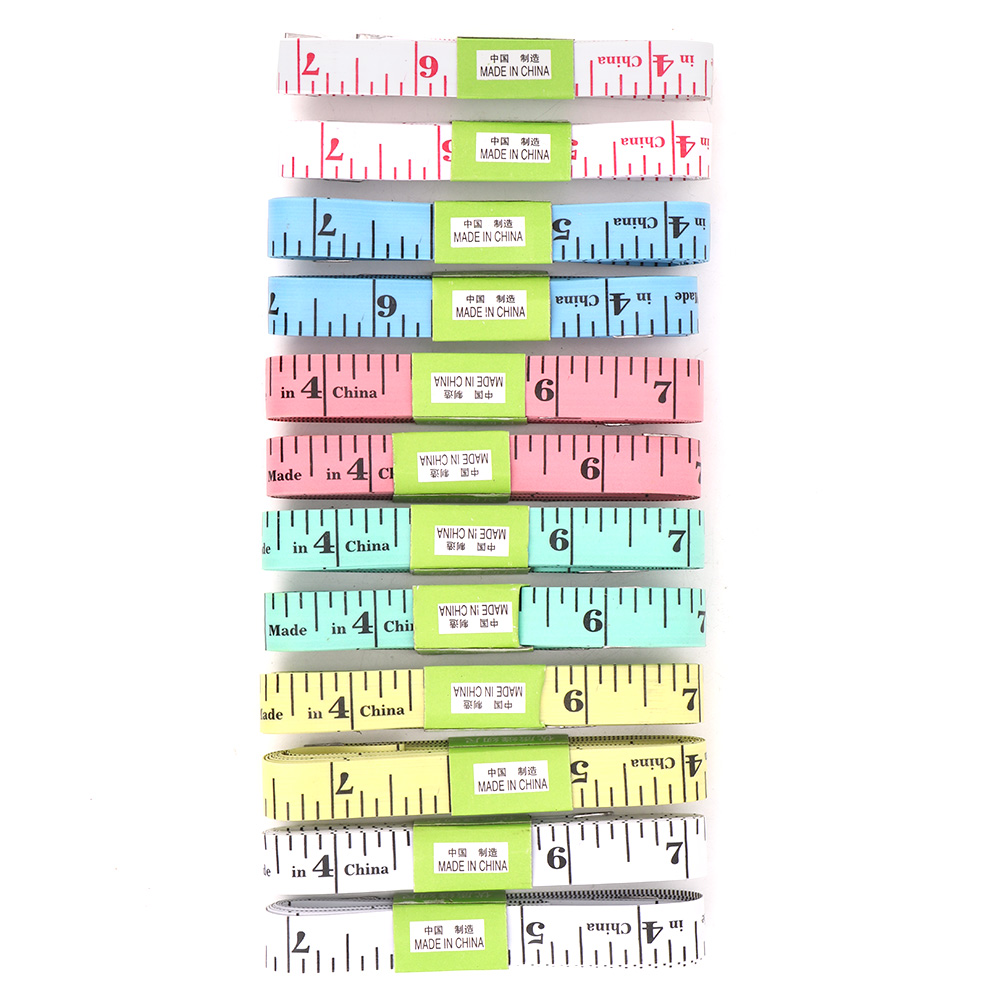 12 Körpermaßlineale À 150 Cm/60 Zoll, Flexibles Und Flaches Maßband Zum Nähen Und Für Die Konfektionierung.