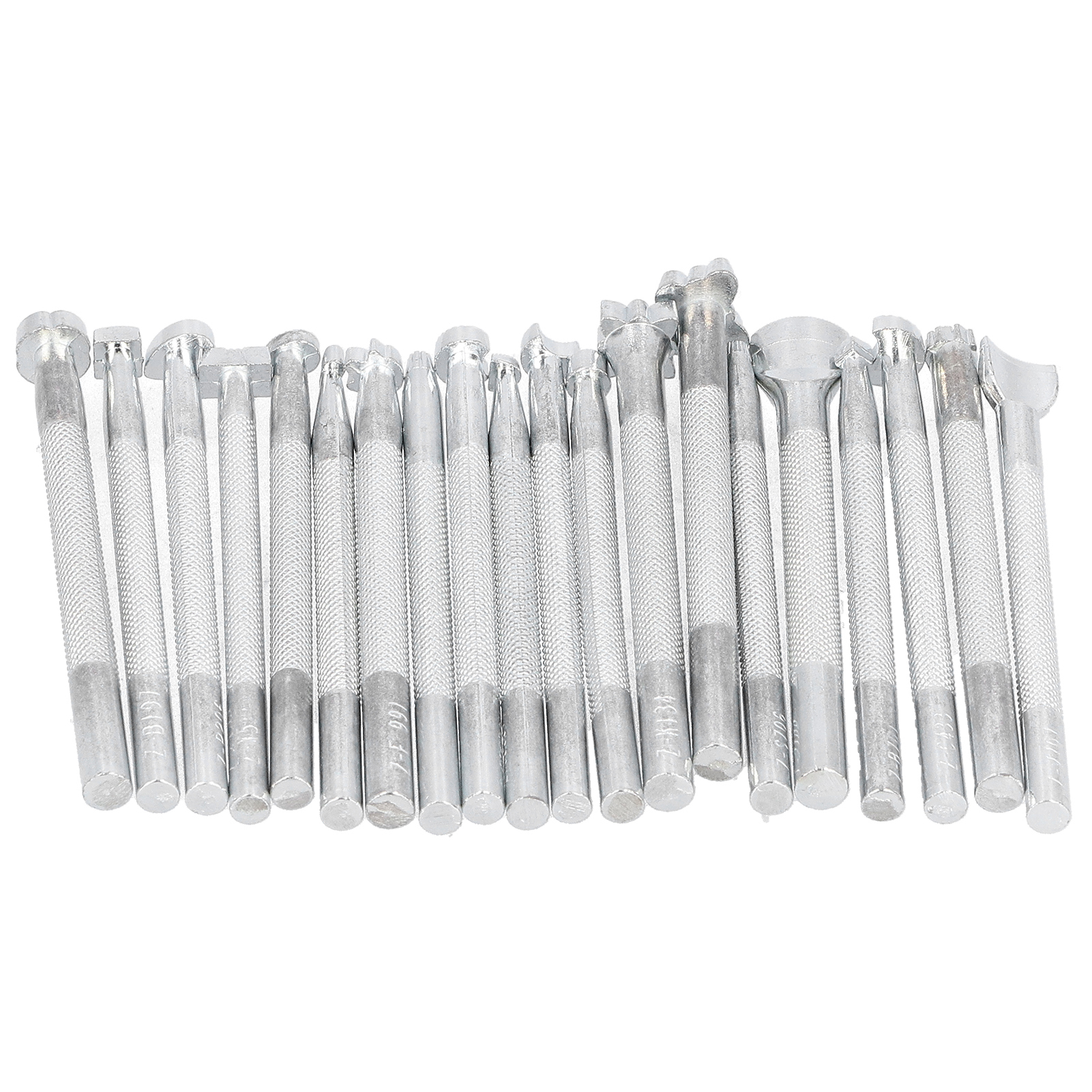 Set Mit 20 Lederstempeln, Gravur- Und Prägewerkzeugen, Formen Für Lederwaren