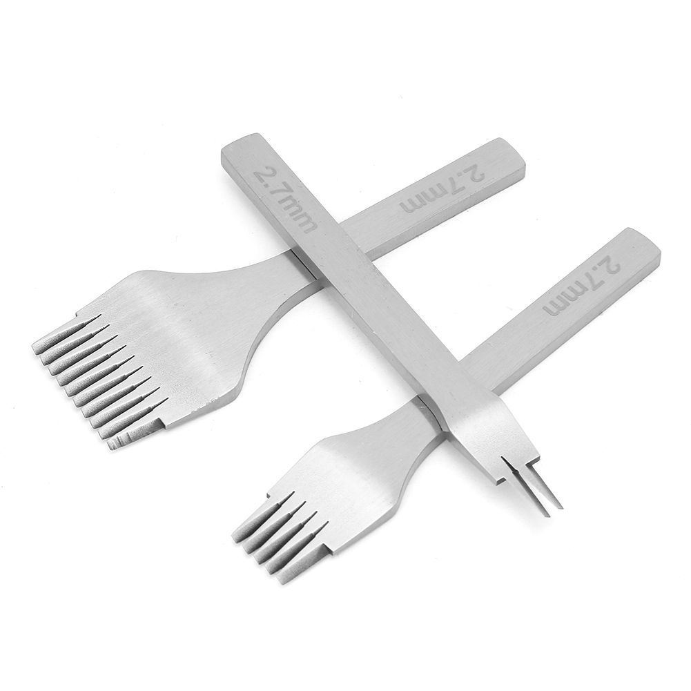 Handbetriebenes Lederlochwerkzeug, 3-teilig, 2,7/3,0/3,38/3,85 Mm (2,7 Mm) Meißel