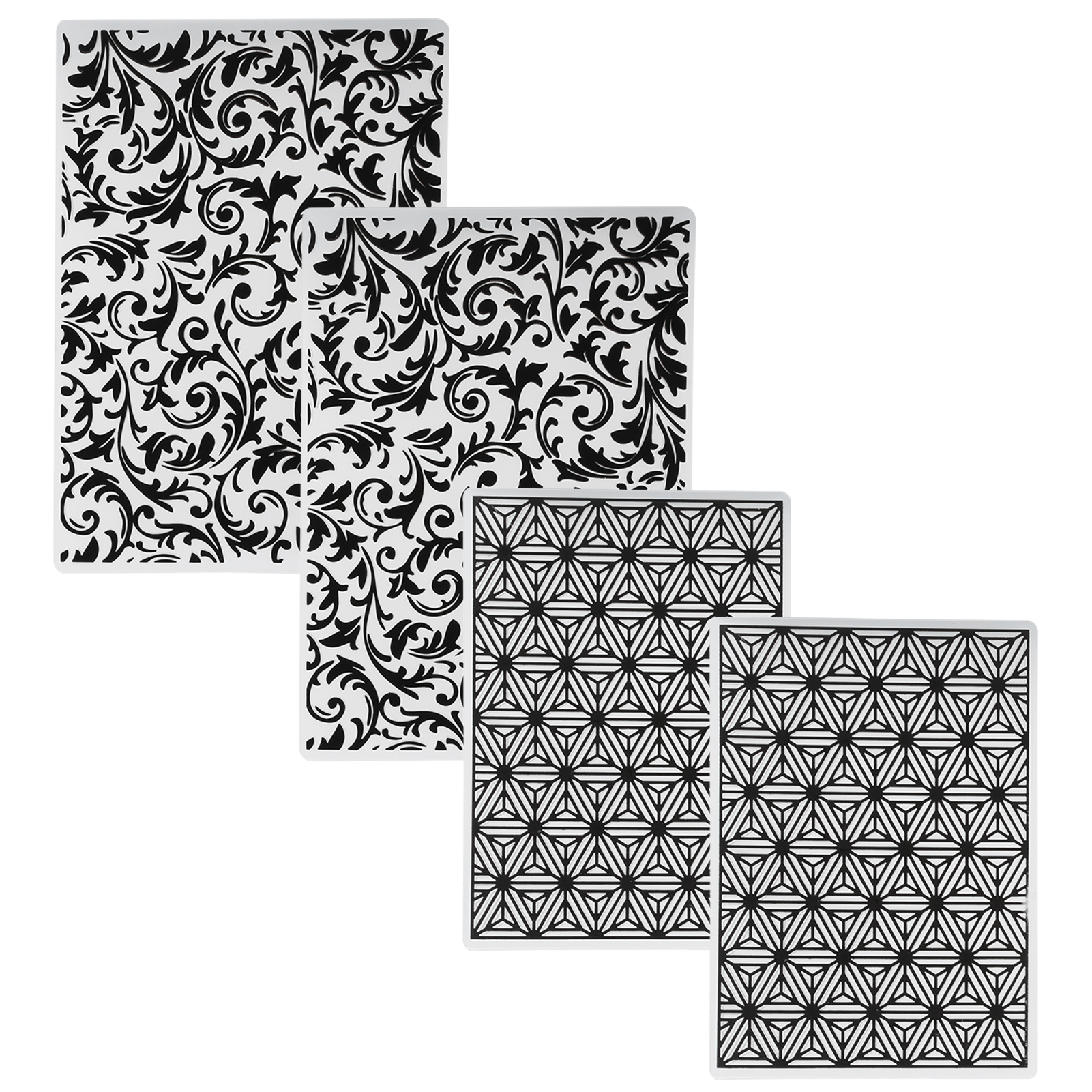 4 Prägetaschen Aus Kunststoff – Vorlage Für Kartenherstellung Und Scrapbooking – Papierwerkzeuge