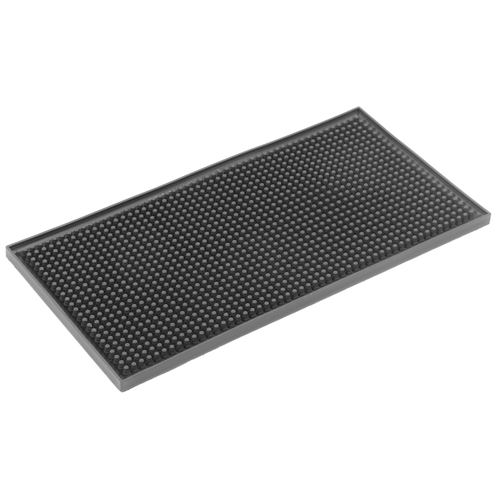 Wasserdichte Und Umweltfreundliche Schwarze Pvc-gummi-ktv-barmatte Zur Ablage Von Gläsern (kleines Quadrat)