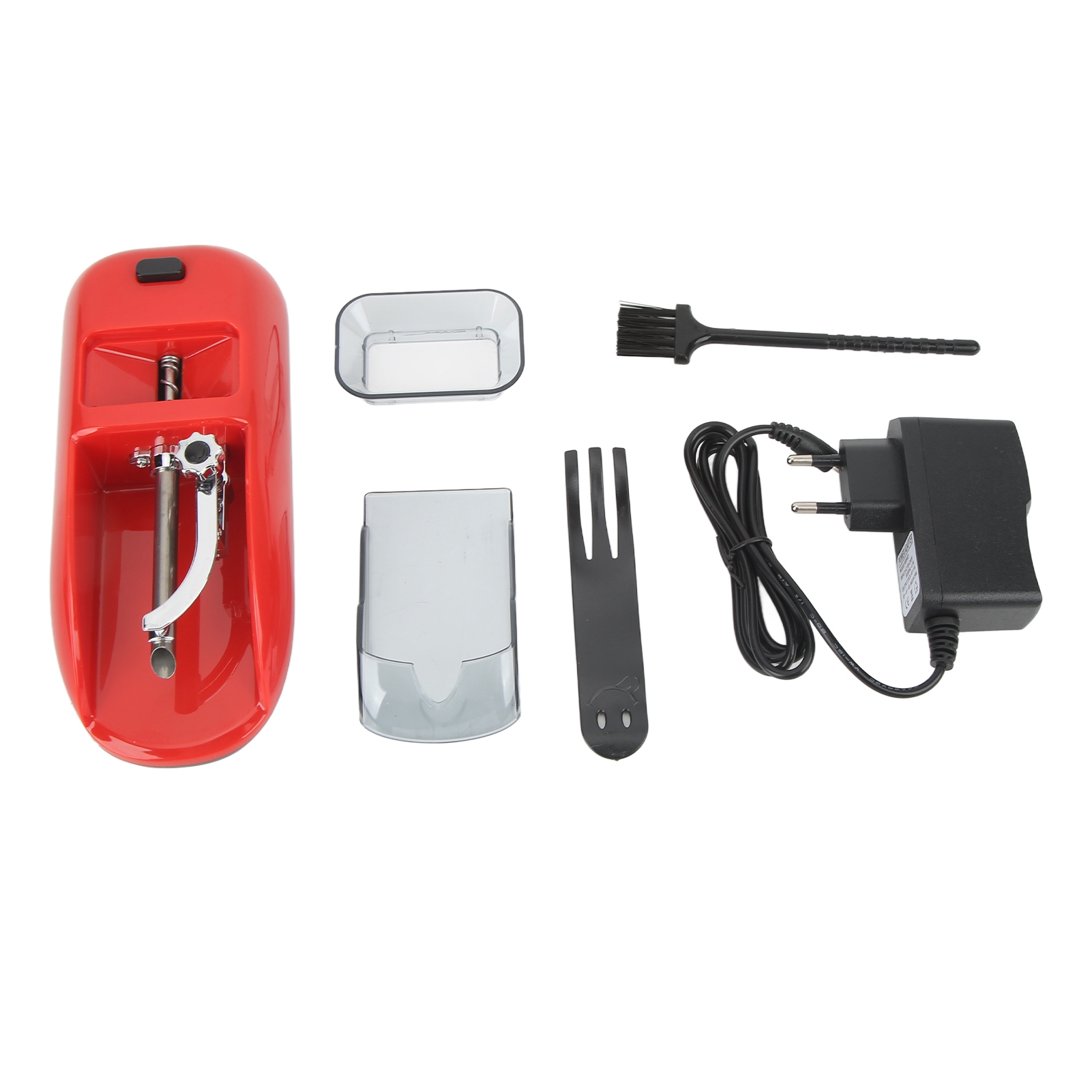 Automatische Joint-rollmaschine, Kleines Tragbares Modell, Für Aromatische Kräuter, Eu-stecker 100–240 V, Rot. Automatische Joint-spannungsregulierung.